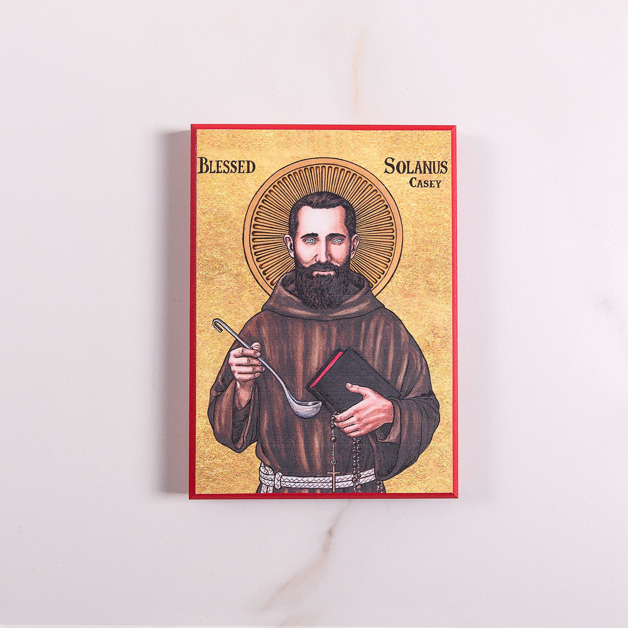 Bl. Solanus Casey Modern Icon Plaque - 5" x 7"