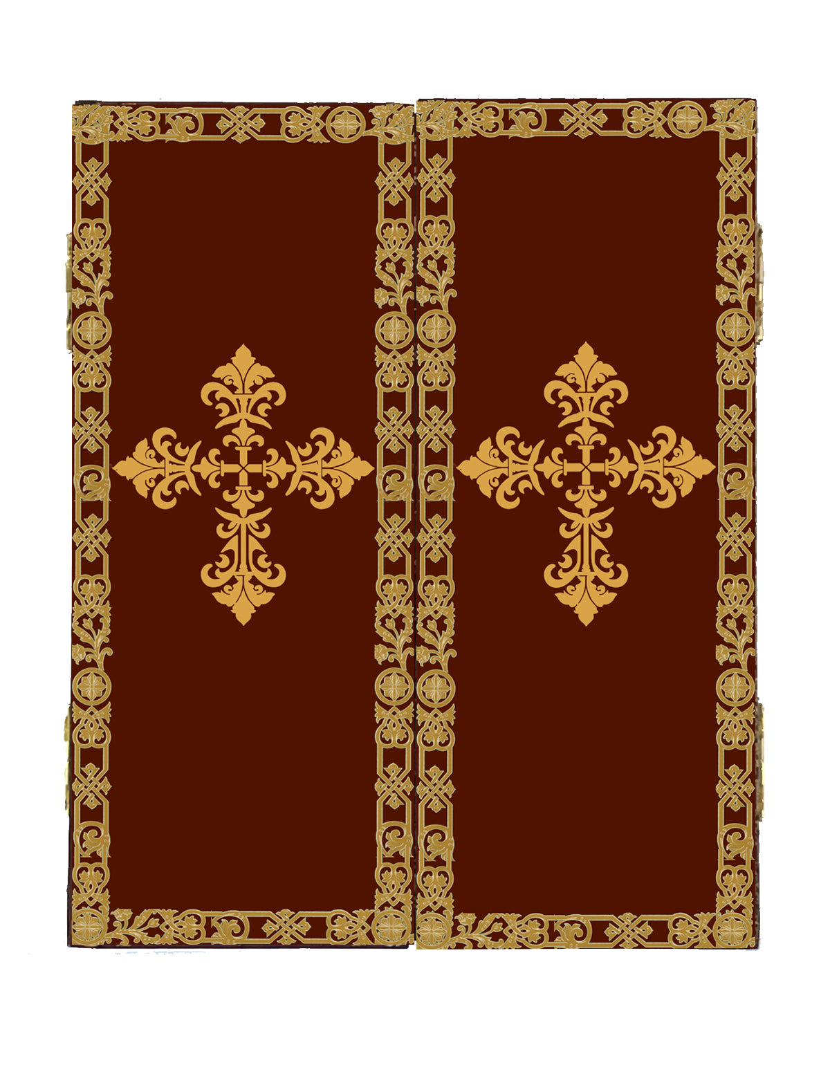 Ukrainian Madonna & Child with St. Michael & Gabriel Triptych