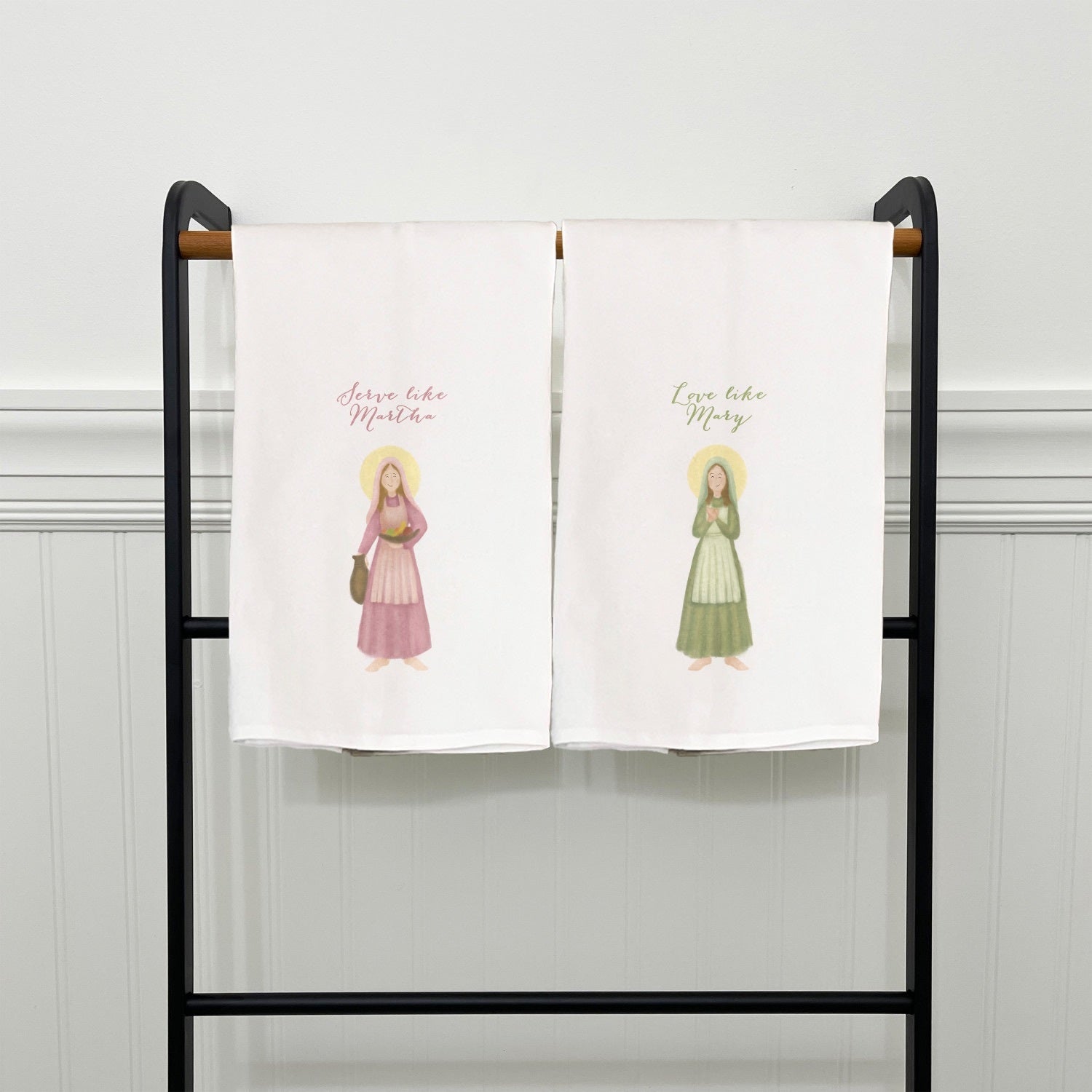 Mary & Martha Set of Two Dish Towels