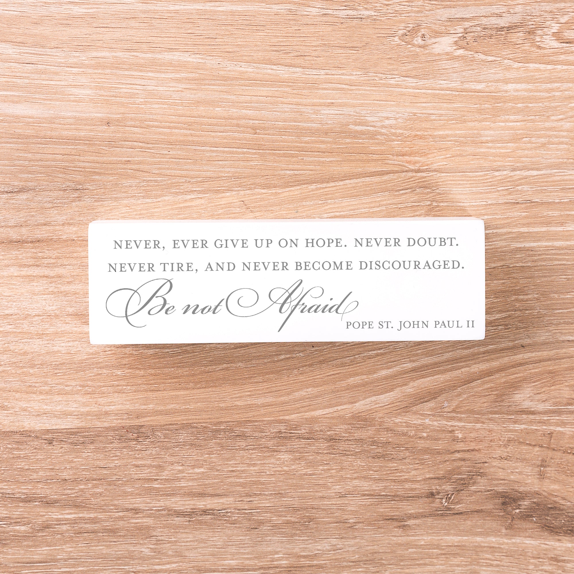 Be Not Afraid Pope John Paul II Quote Block