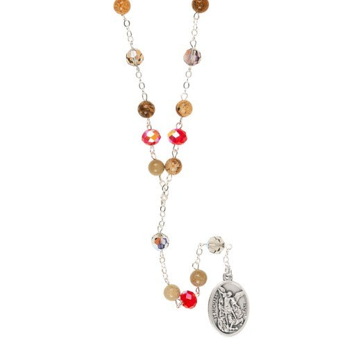 Swarovski & Bohemian Glass St. Michael Chaplet