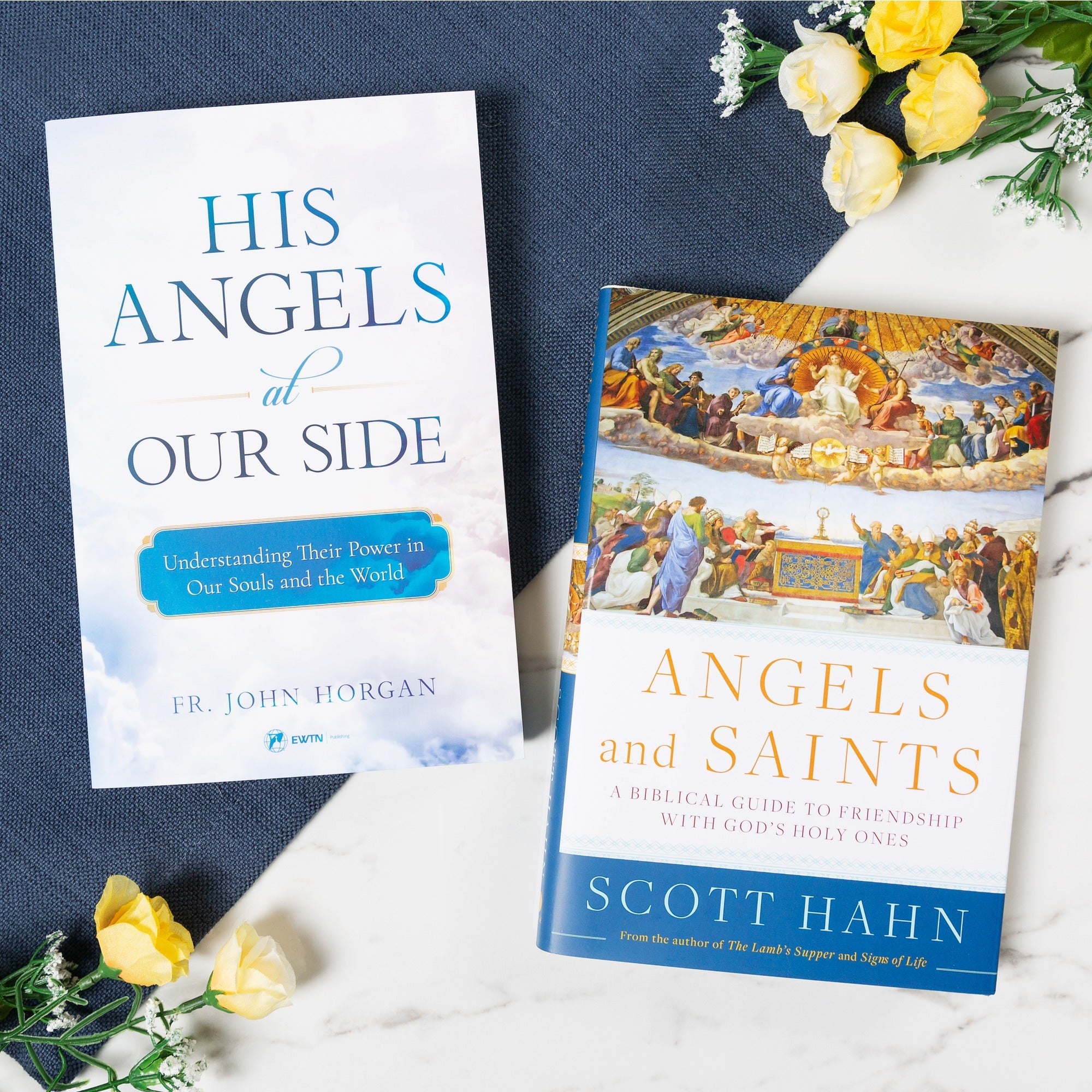 His Angels at Our Side & Angels and Saints (2 Book Set)