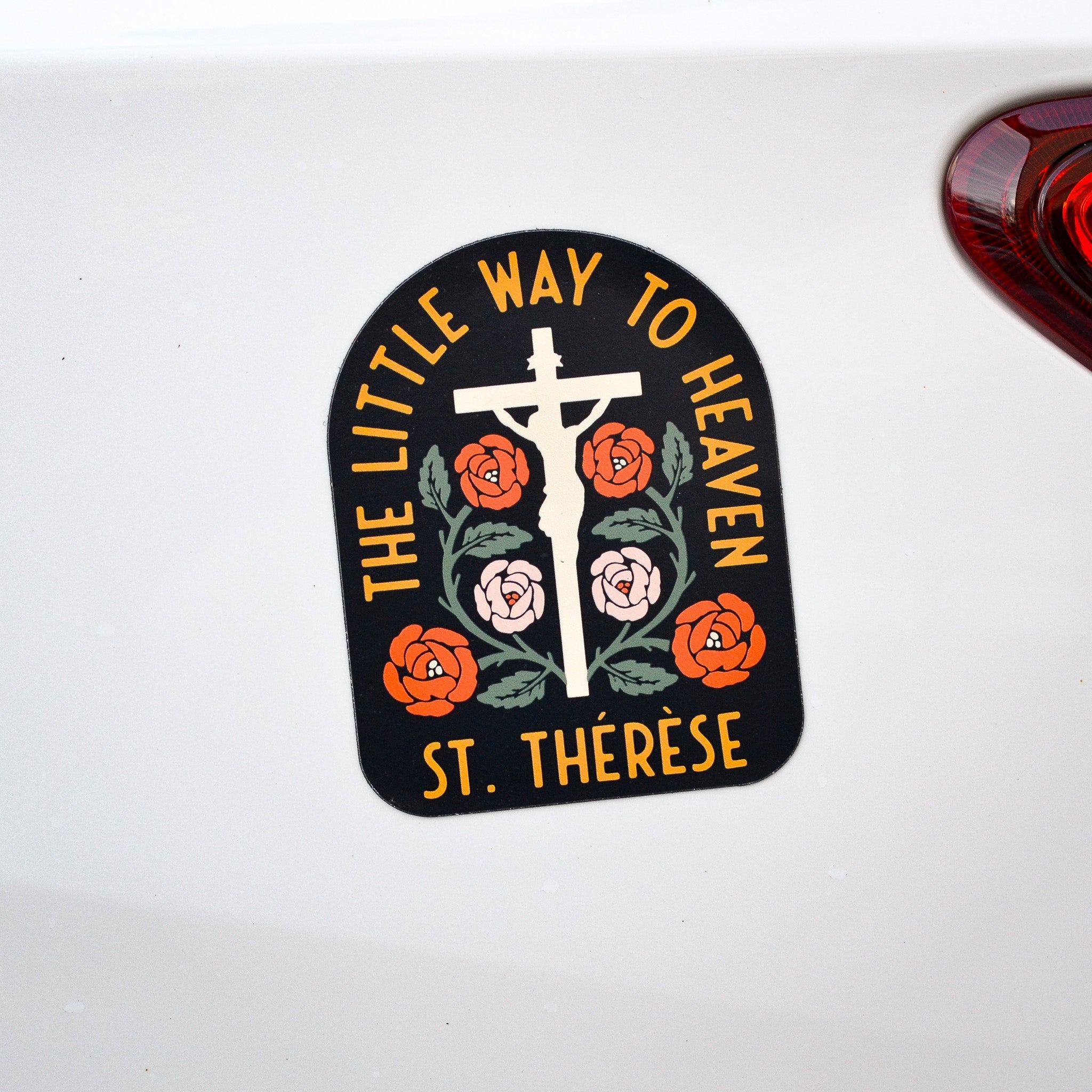St. Thérèse Little Way to Heaven Catholic Car Magnet