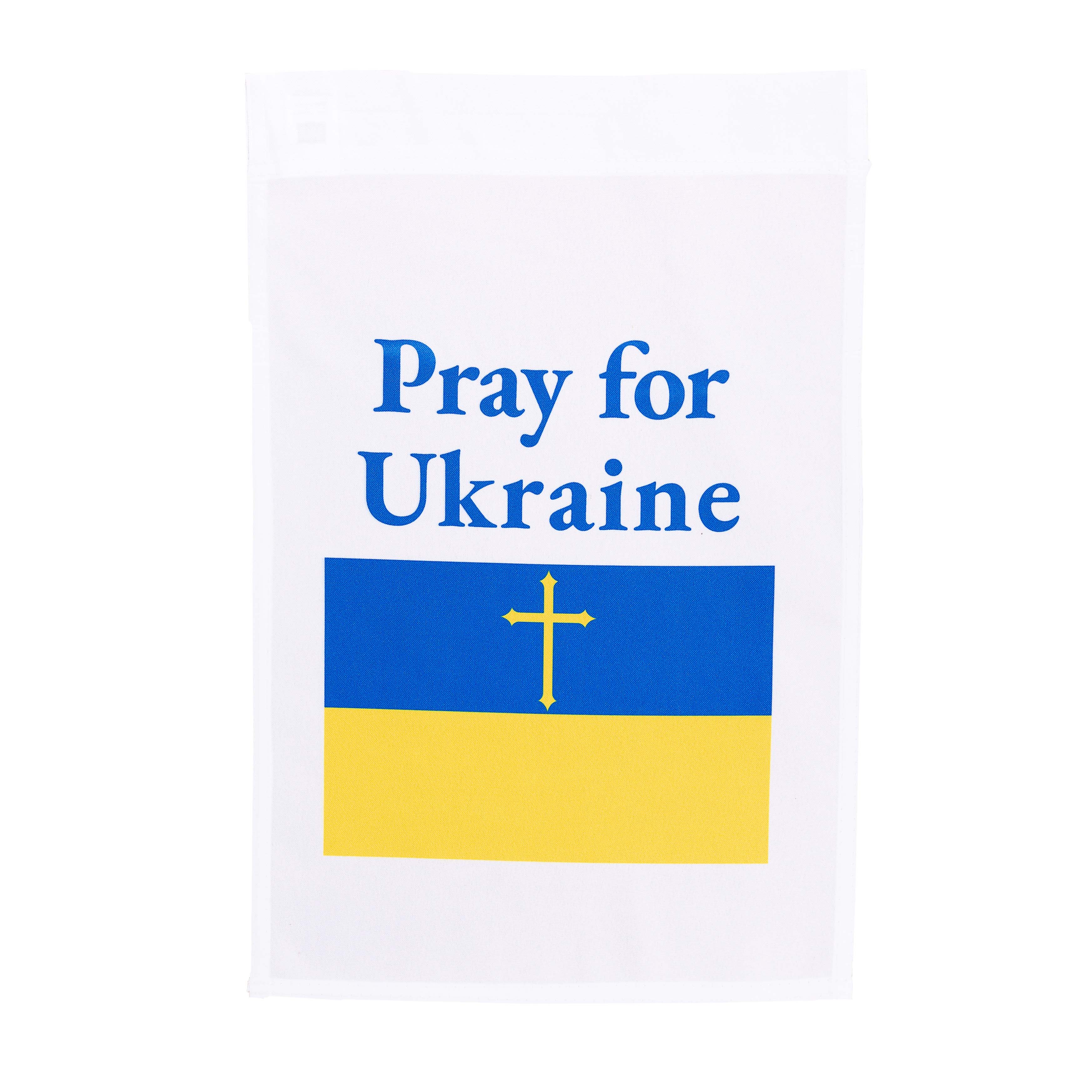 Pray for Ukraine Garden Flag