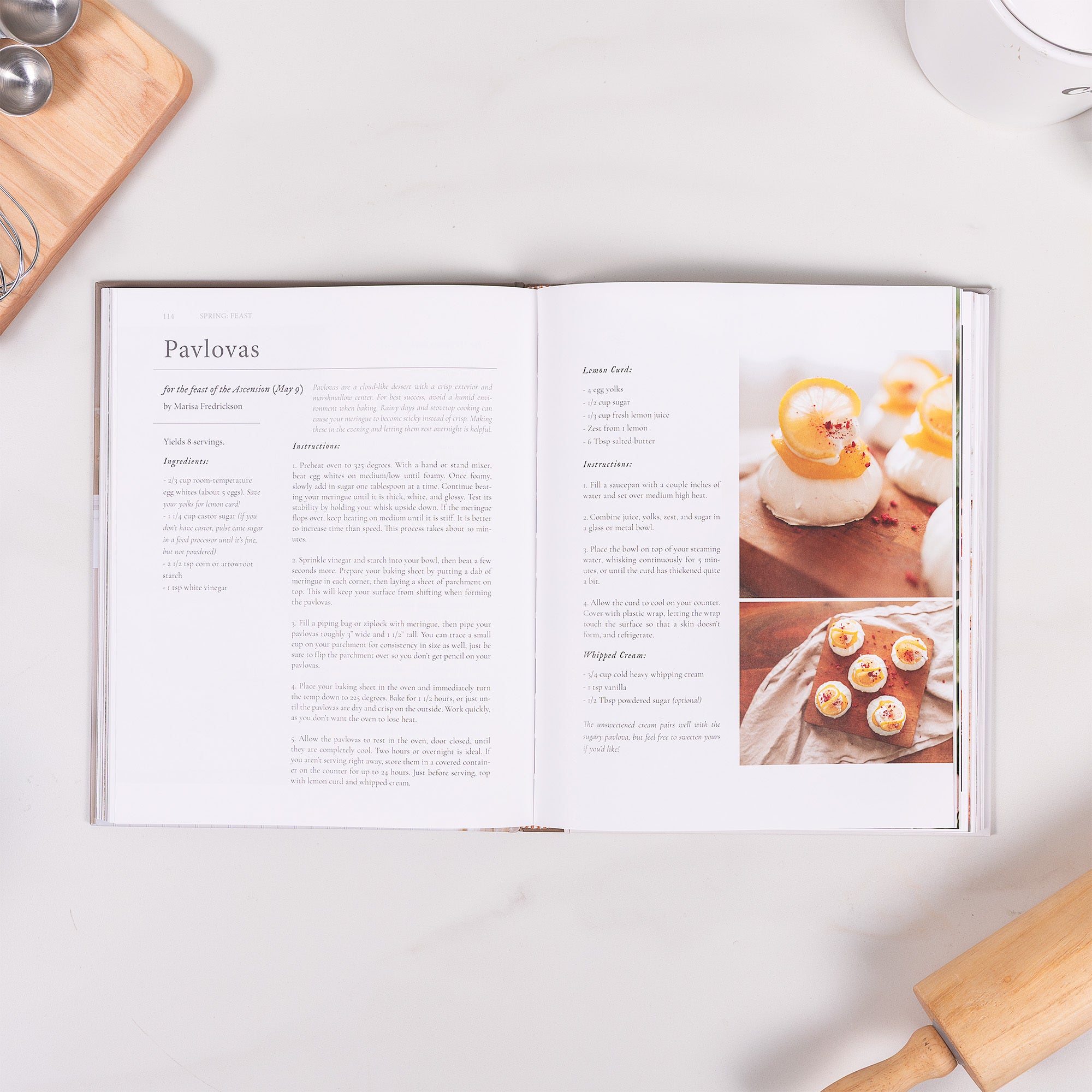 Feast, Faith, Flourish Book and Cutting Board Gift Set
