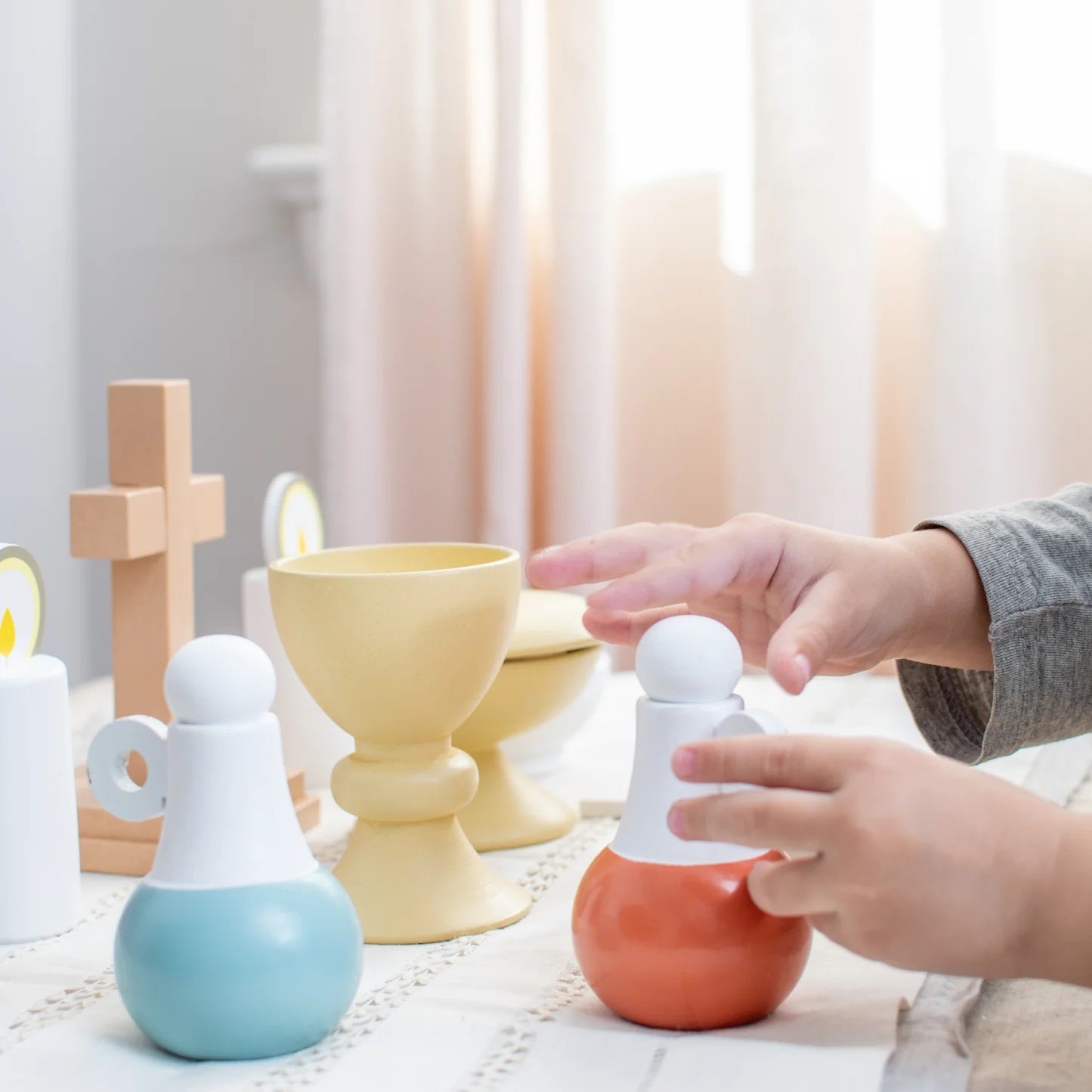 Children's Wooden Mass Kit Playset