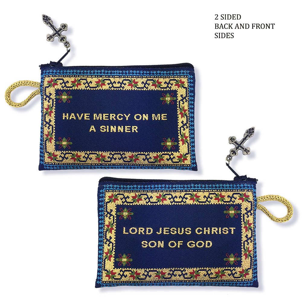 Jesus Prayer Pouch & Wooden Prayer Beads
