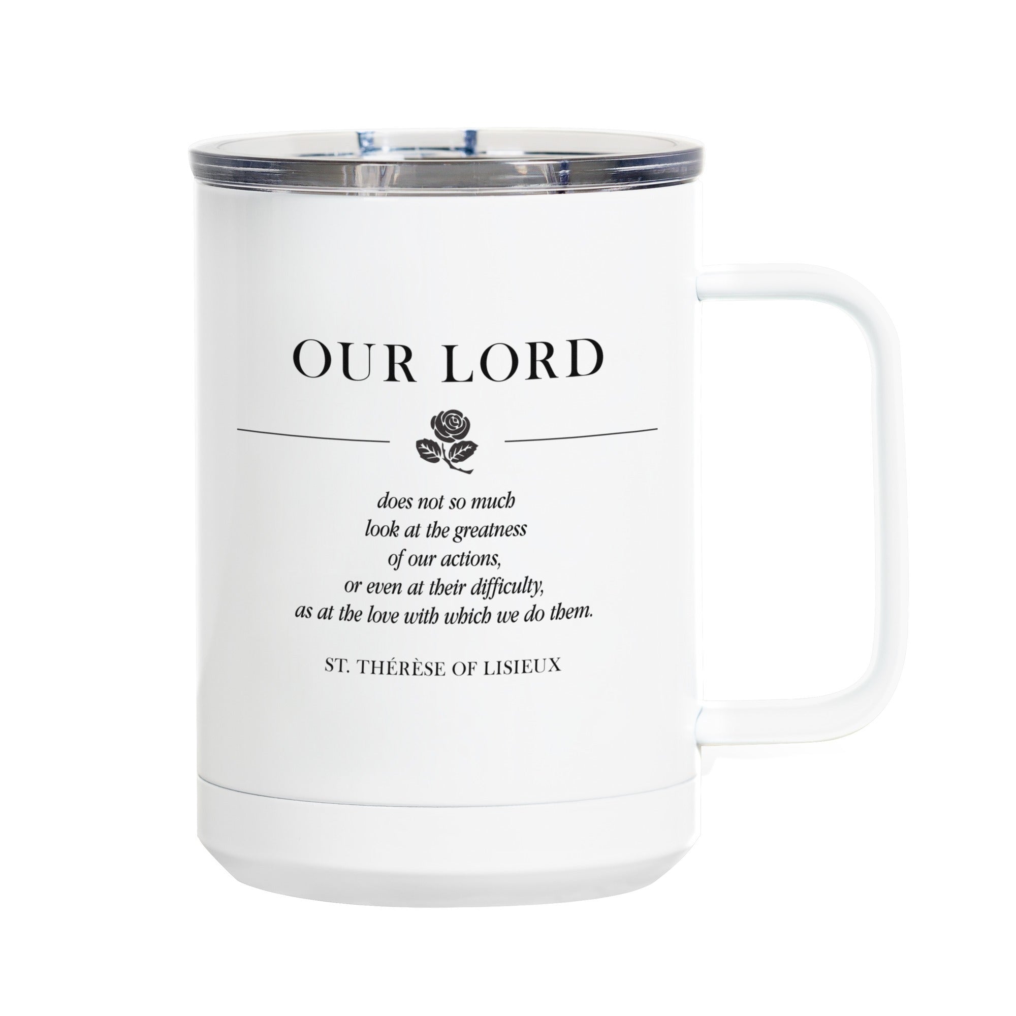 Personalized St. Therese Little Flower Actions Polar Mug