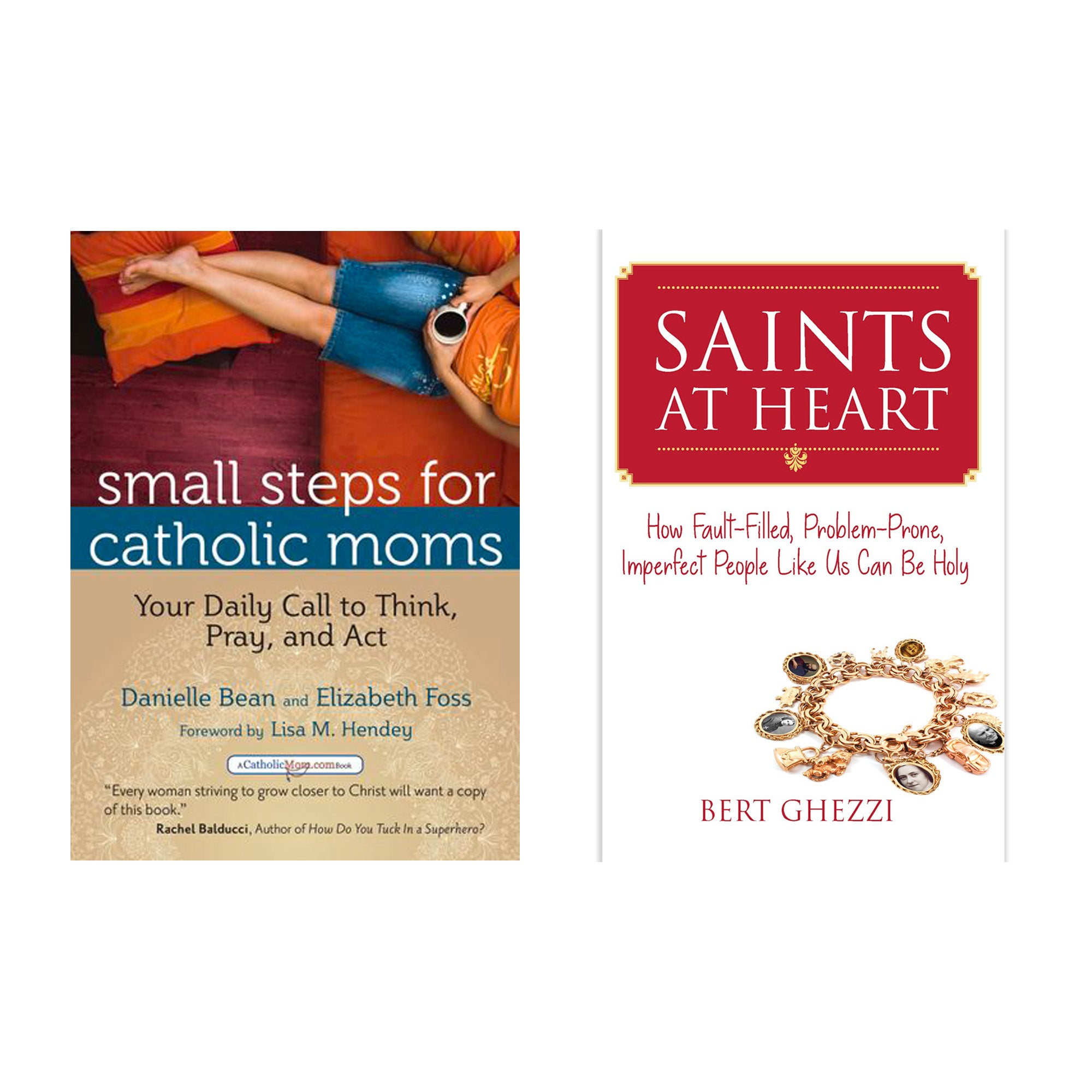 Small Steps for Catholic Moms & Saints at Heart (2 Book Set)