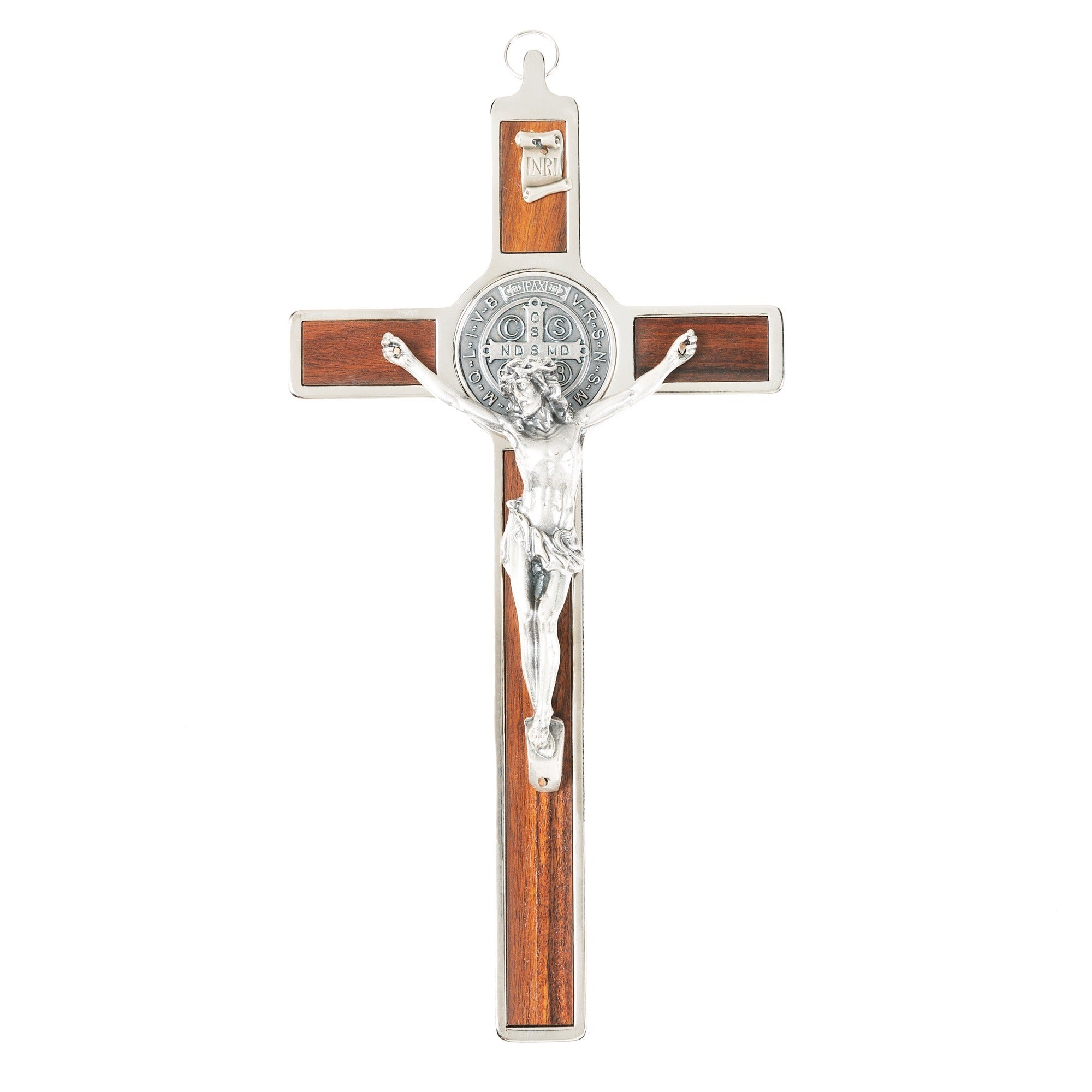 St. Benedict 8" Rosewood Crucifix