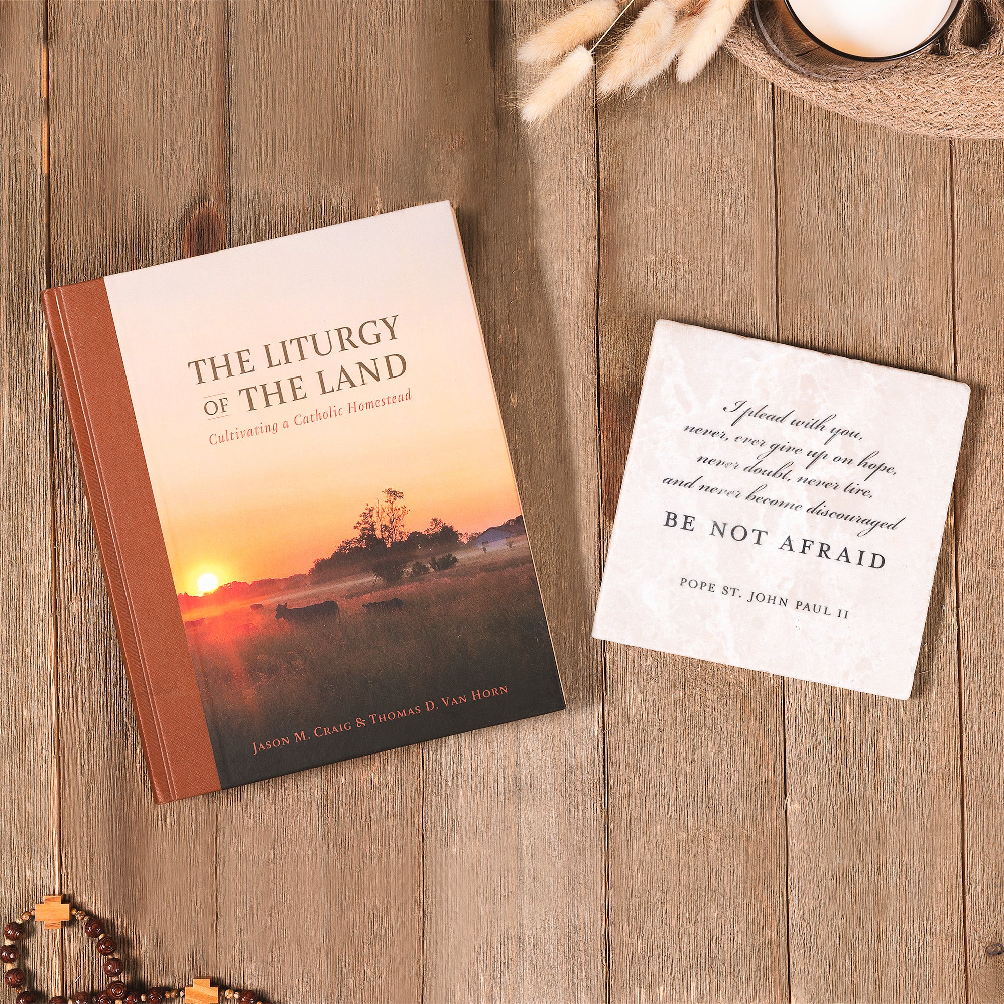 The Liturgy of the Land & Be Not Afraid Tumbled Stone Gift Set