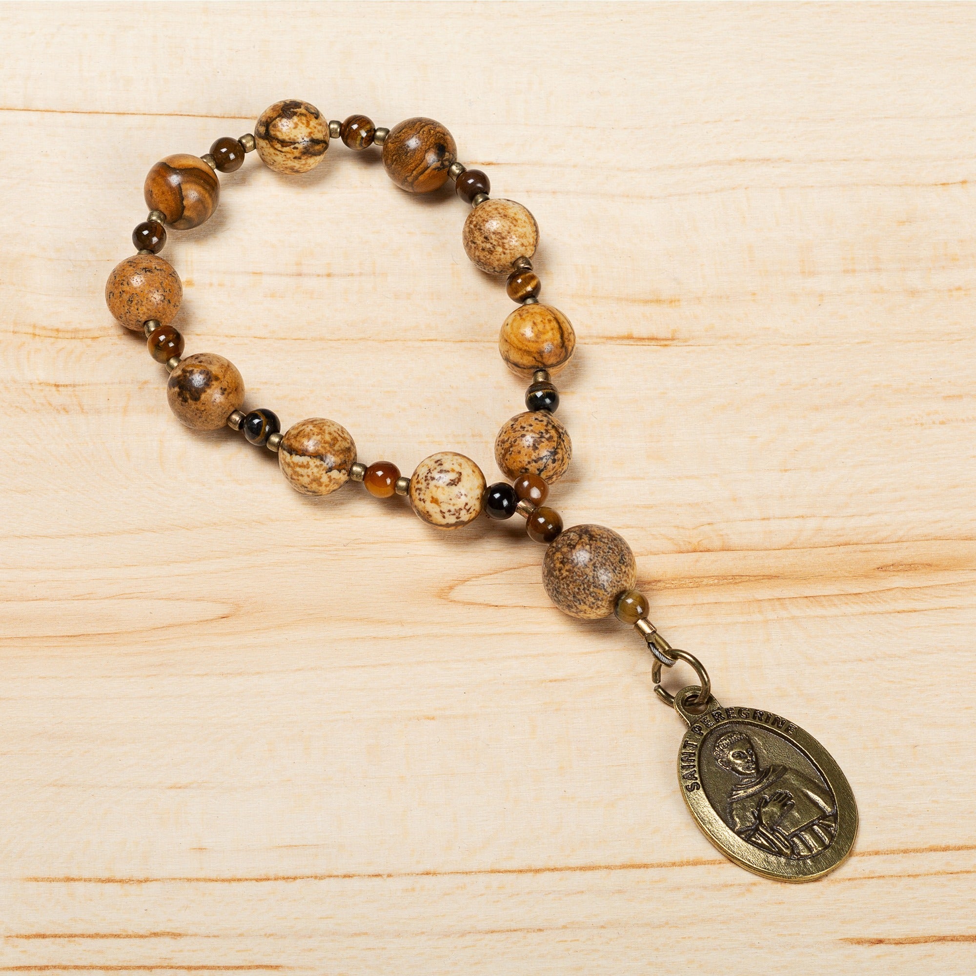 St. Peregrine Cancer Healing Decade Rosary with Card