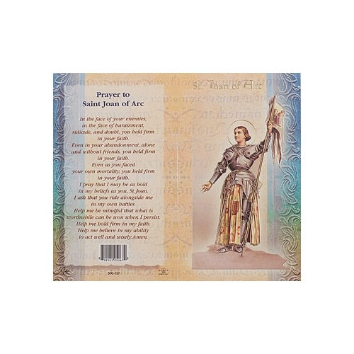 St. Joan of Arc - Mini Lives of the Saints Folded Prayer Card