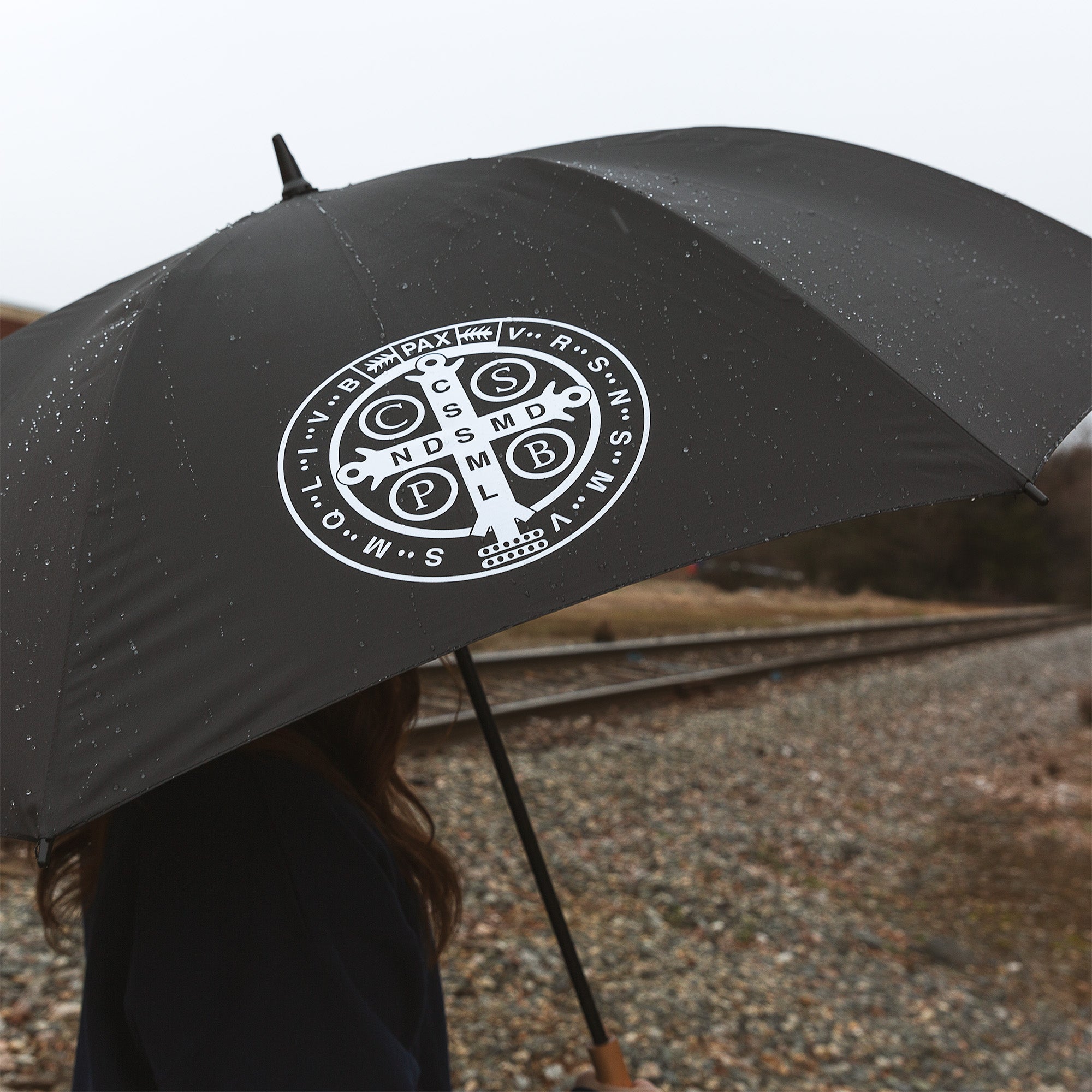 Personalized St. Benedict Medal Umbrella