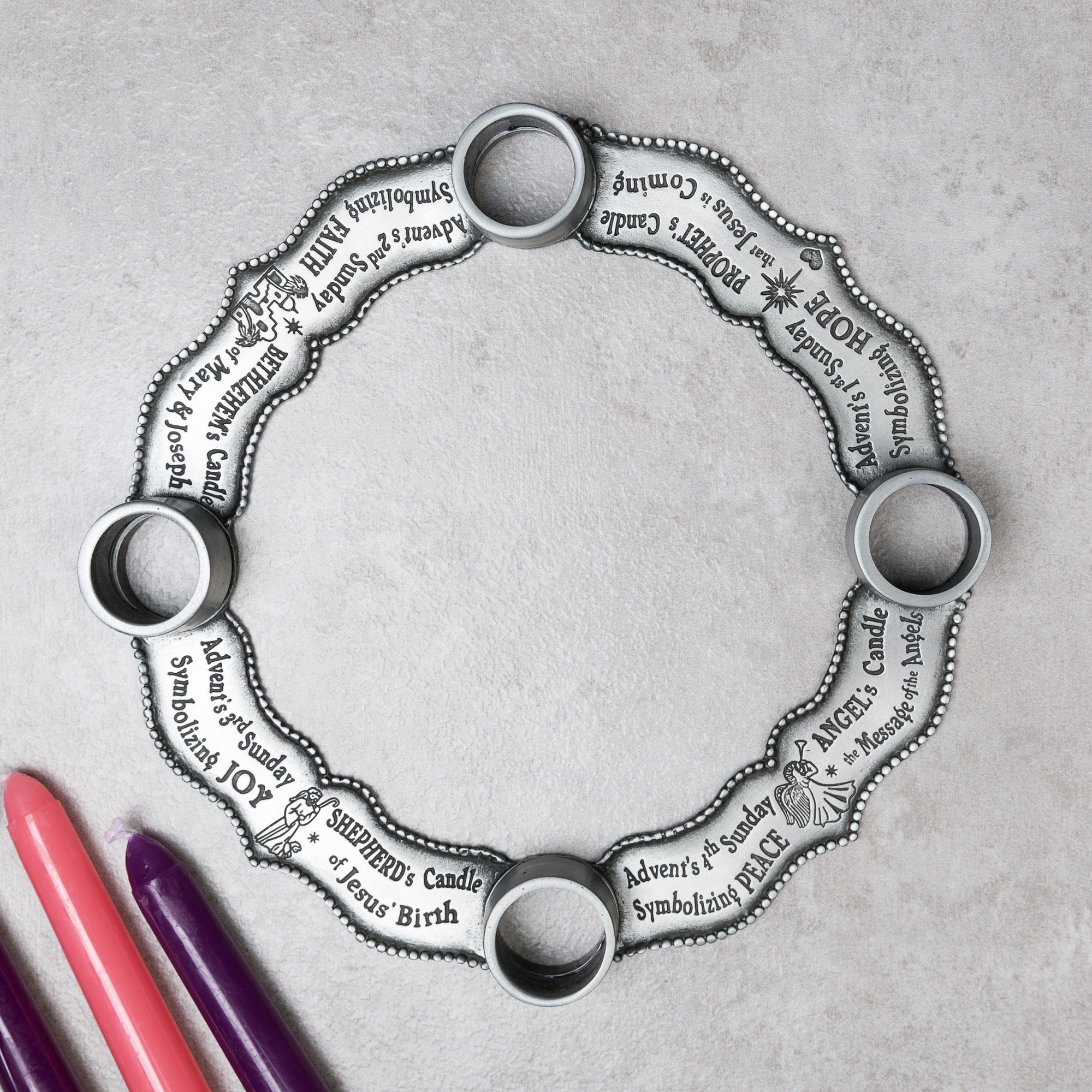 Four Weeks of Advent Classic Advent Wreath Set