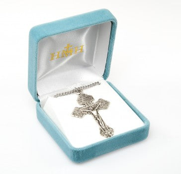 Sterling Silver Pardon Crucifix Necklace