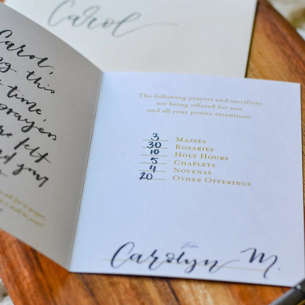 Catholic Spiritual Bouquet Greeting Card