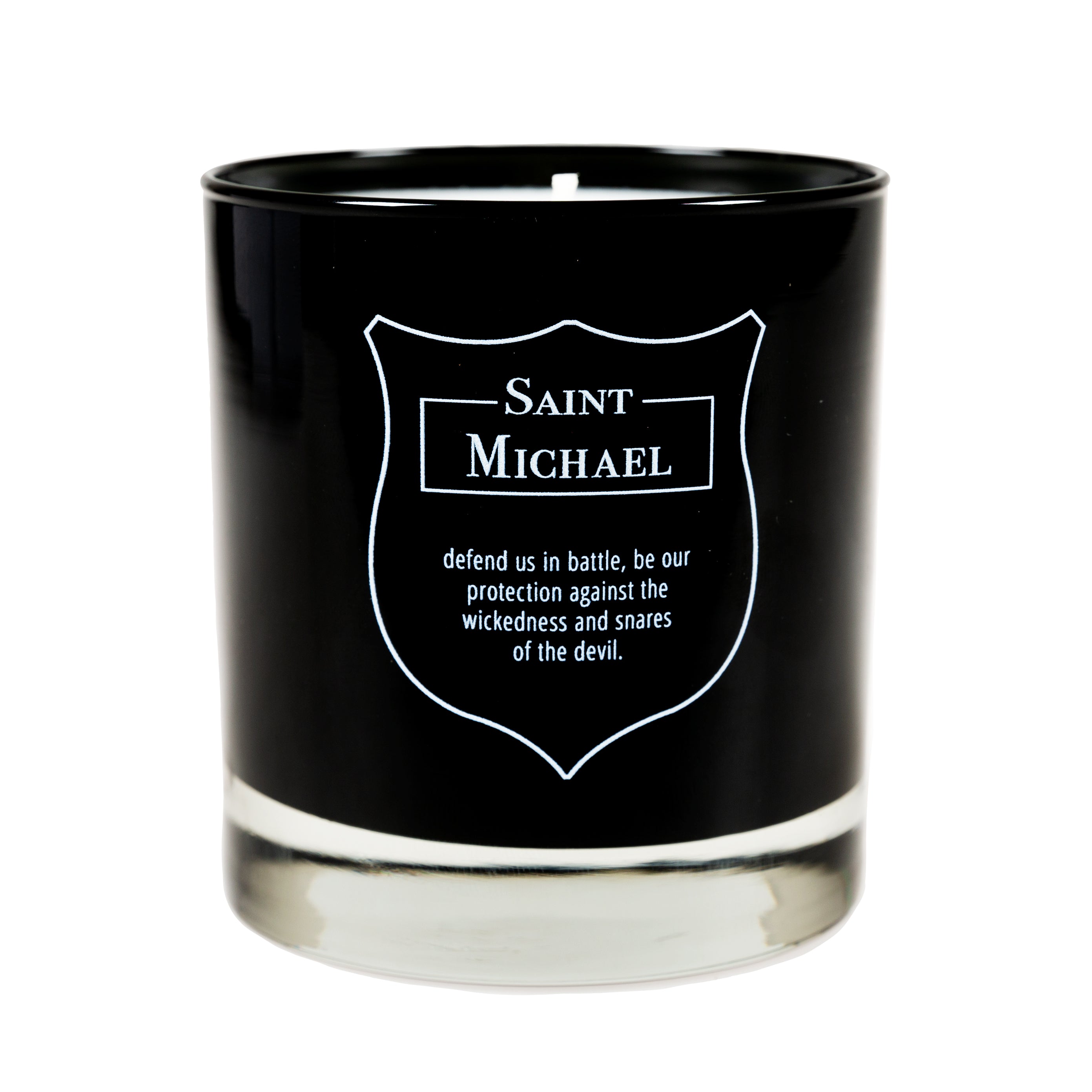 St. Michael Prayer Black Scented Candle