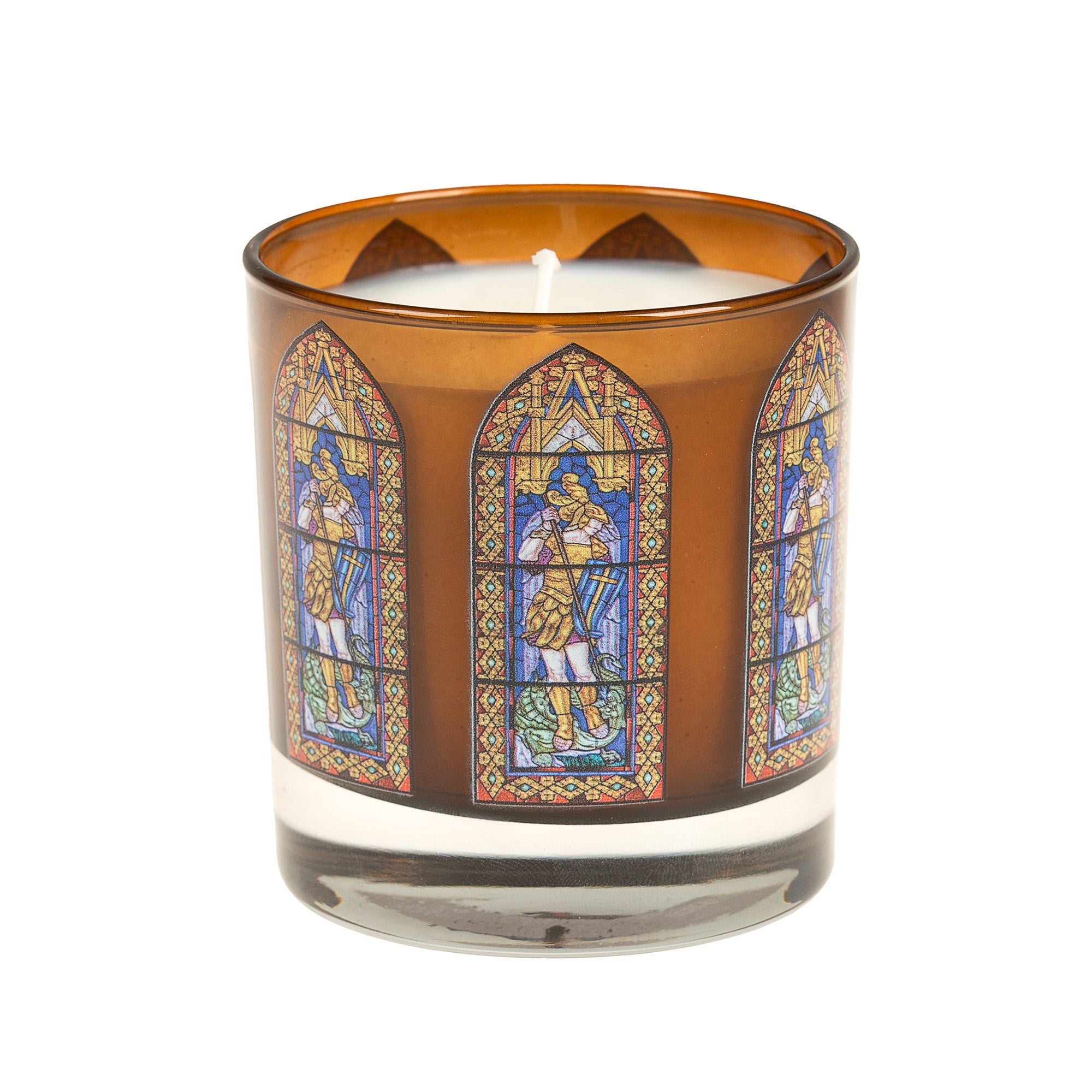 St. Michael Stained Glass Candle