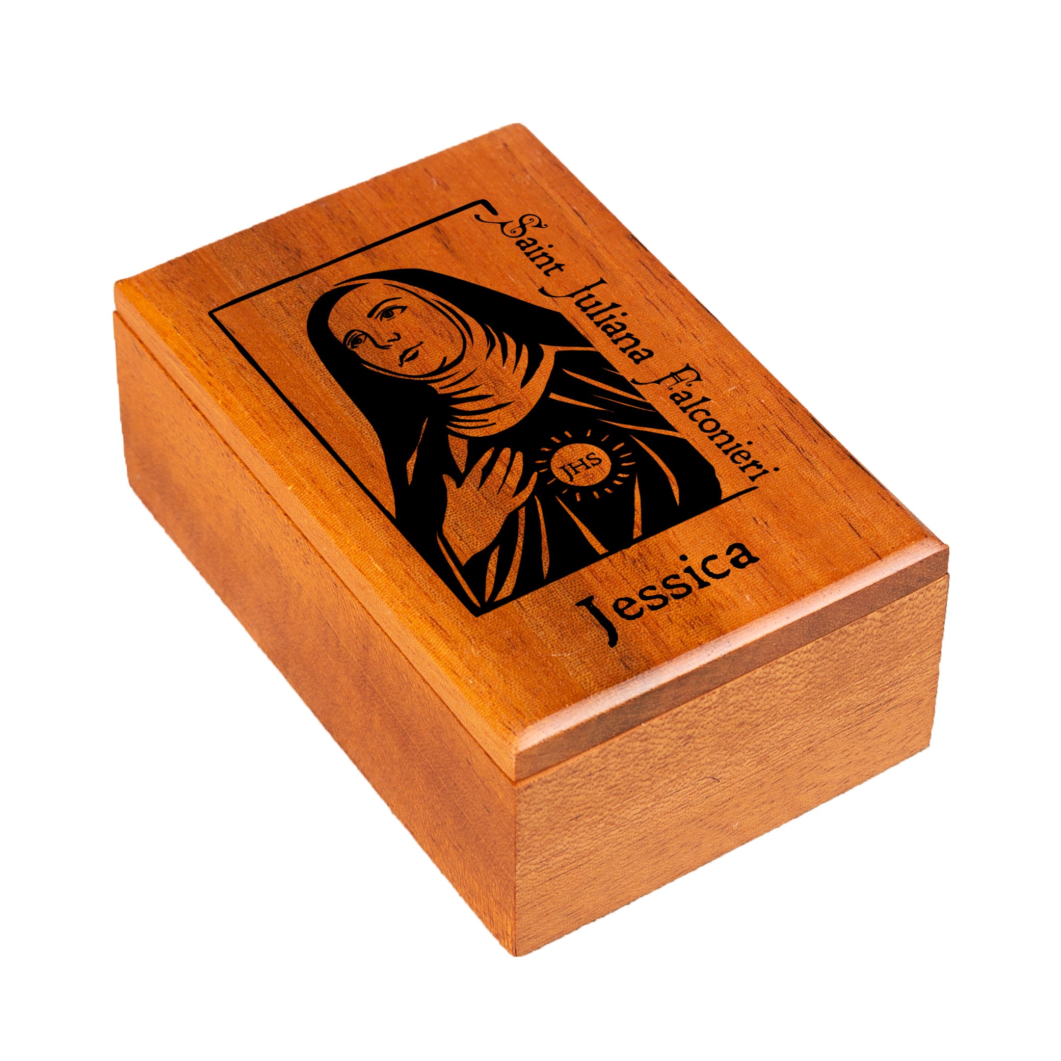 Personalized St Juliana Wood Box