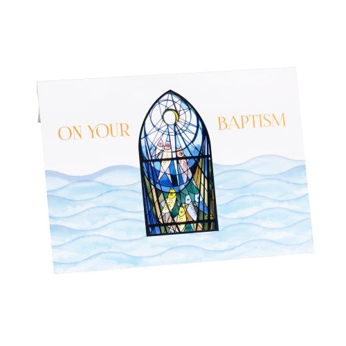 Pop-Up God's Blessings Baptism Greeting Card