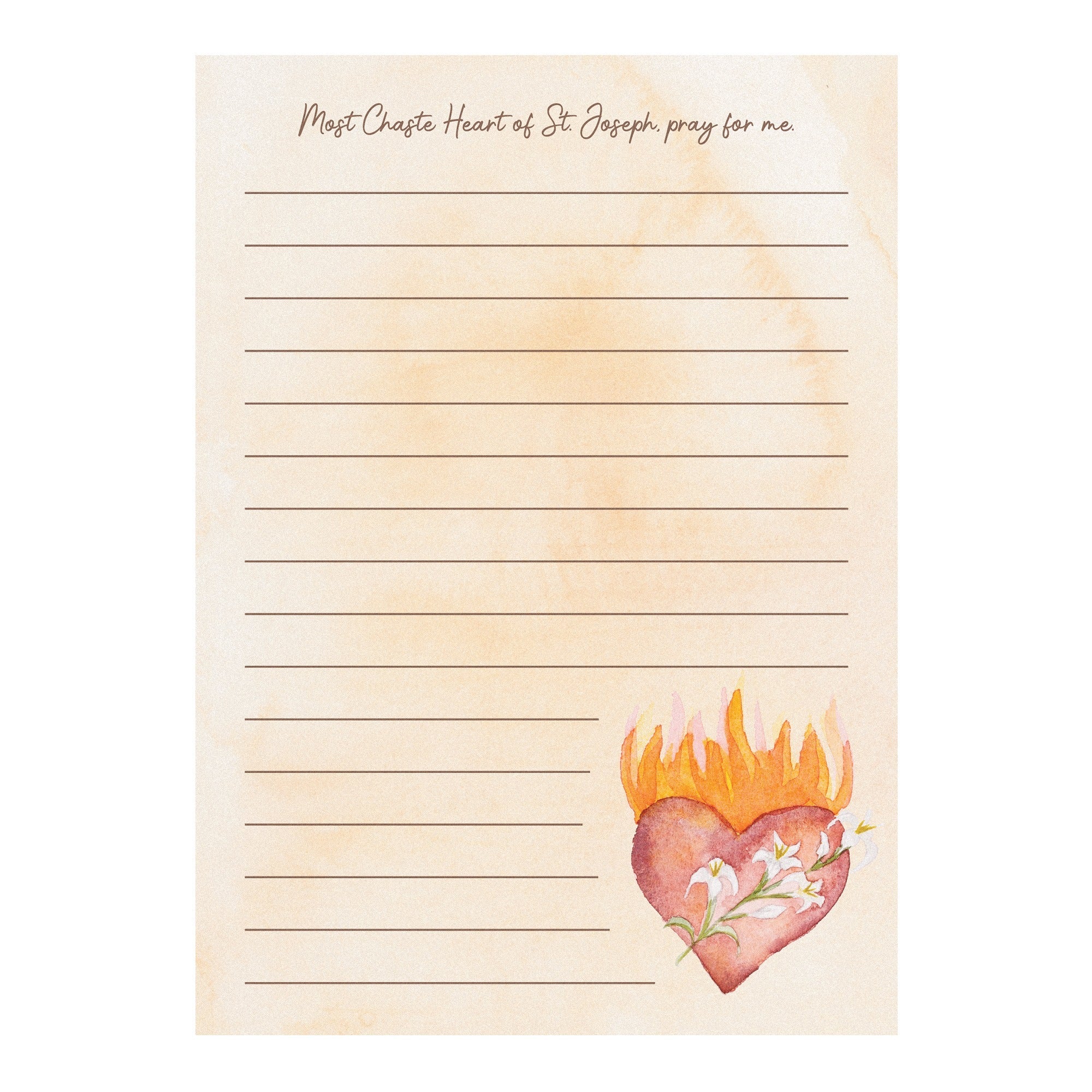 Chaste Heart of St. Joseph Notepad