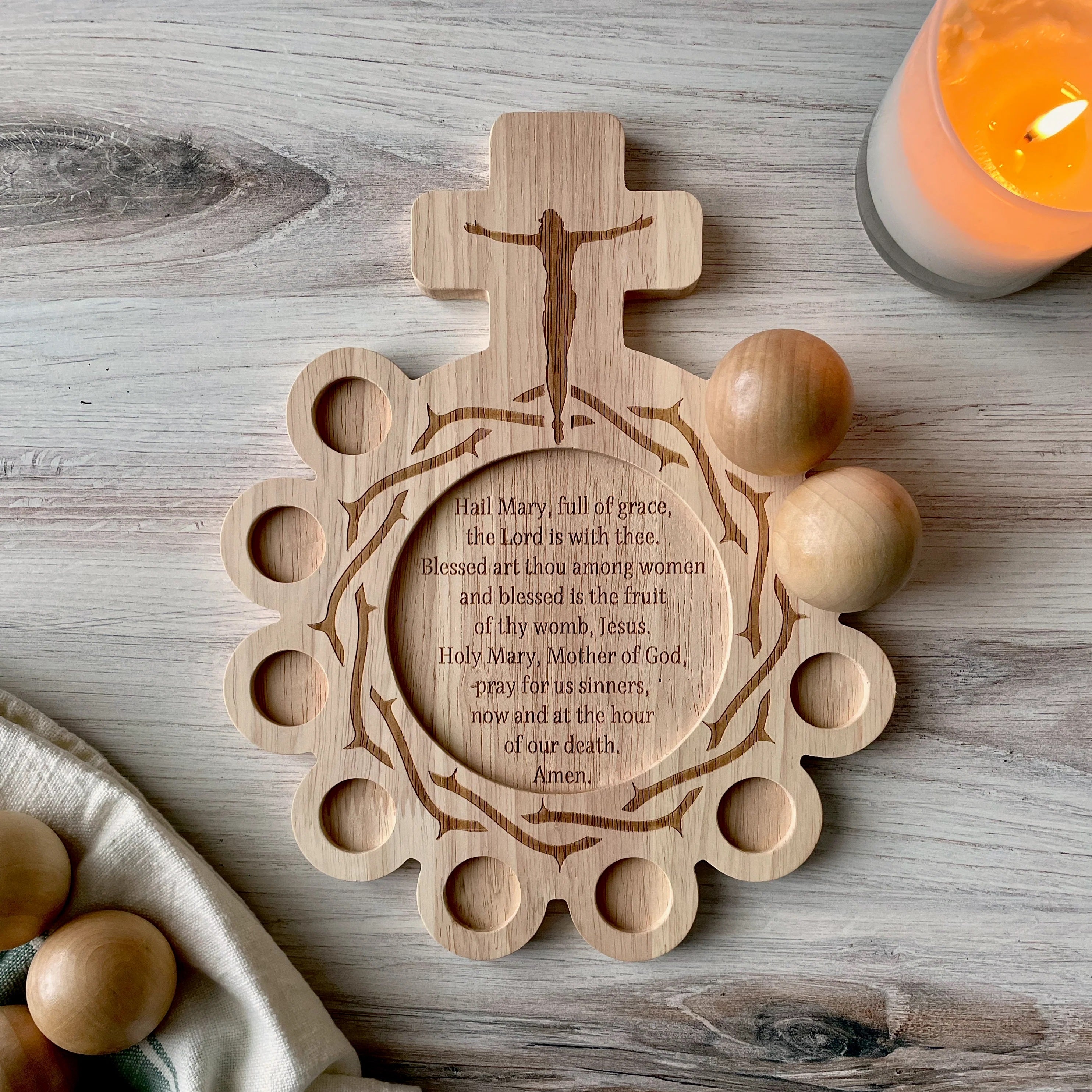 Gather and Pray Decade Rosary Board