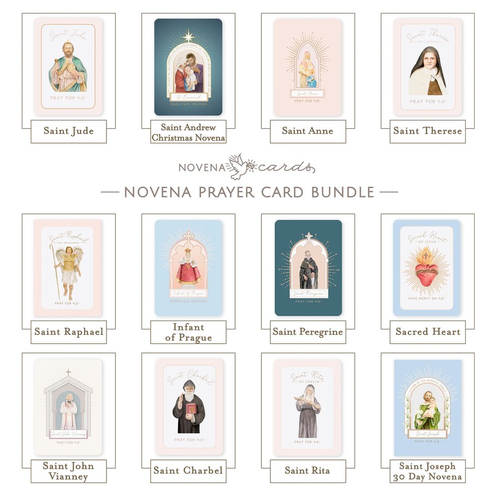 Popular Novenas Prayer Card Bundle (12 Cards)