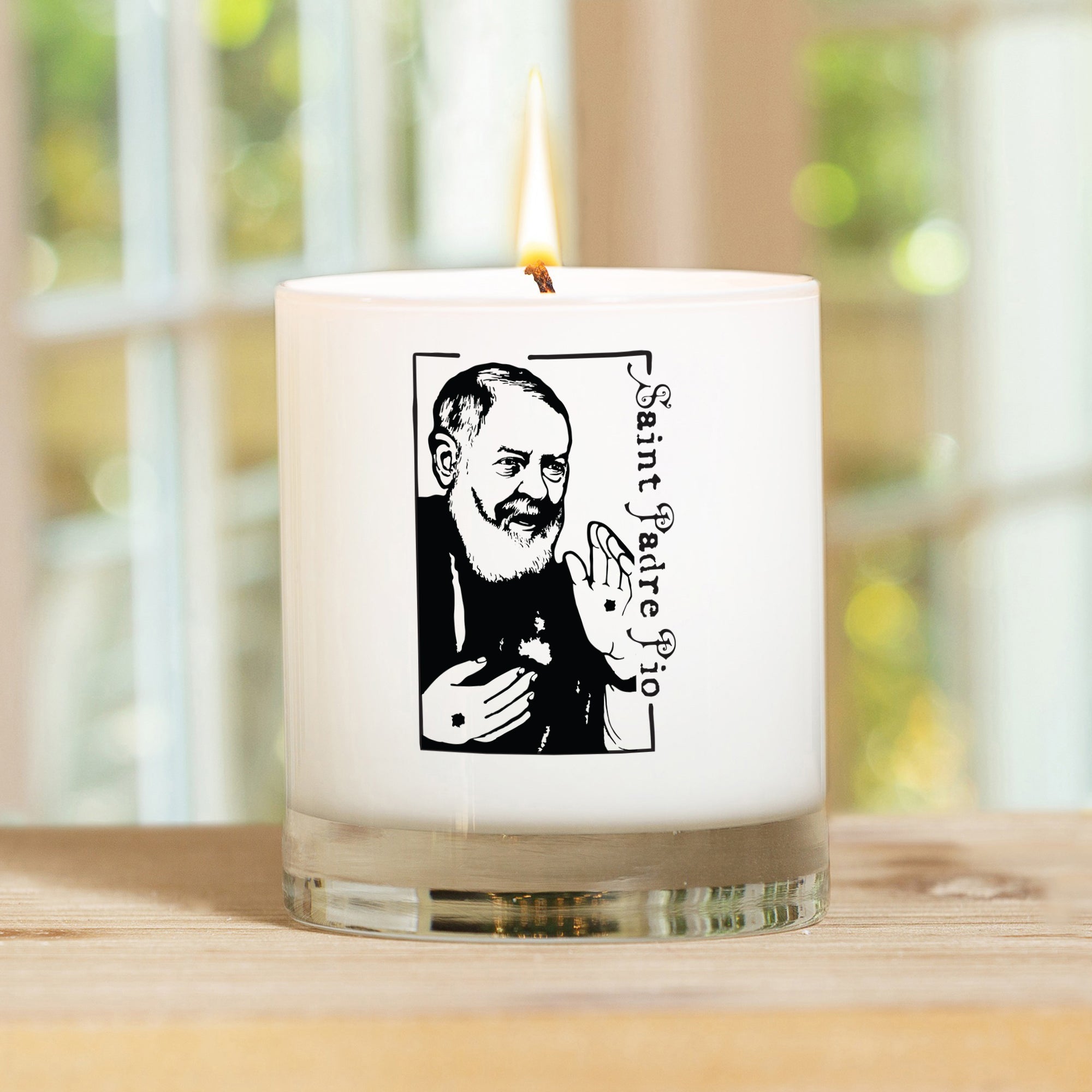 Personalized St. Padre Pio Confirmation Candle