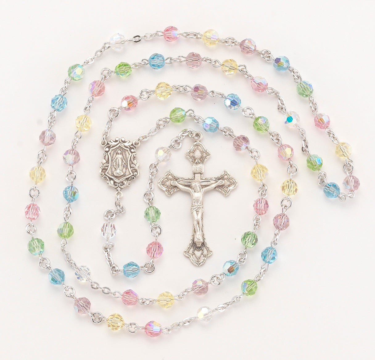 Swarovski Crystal & Sterling Silver Rosary