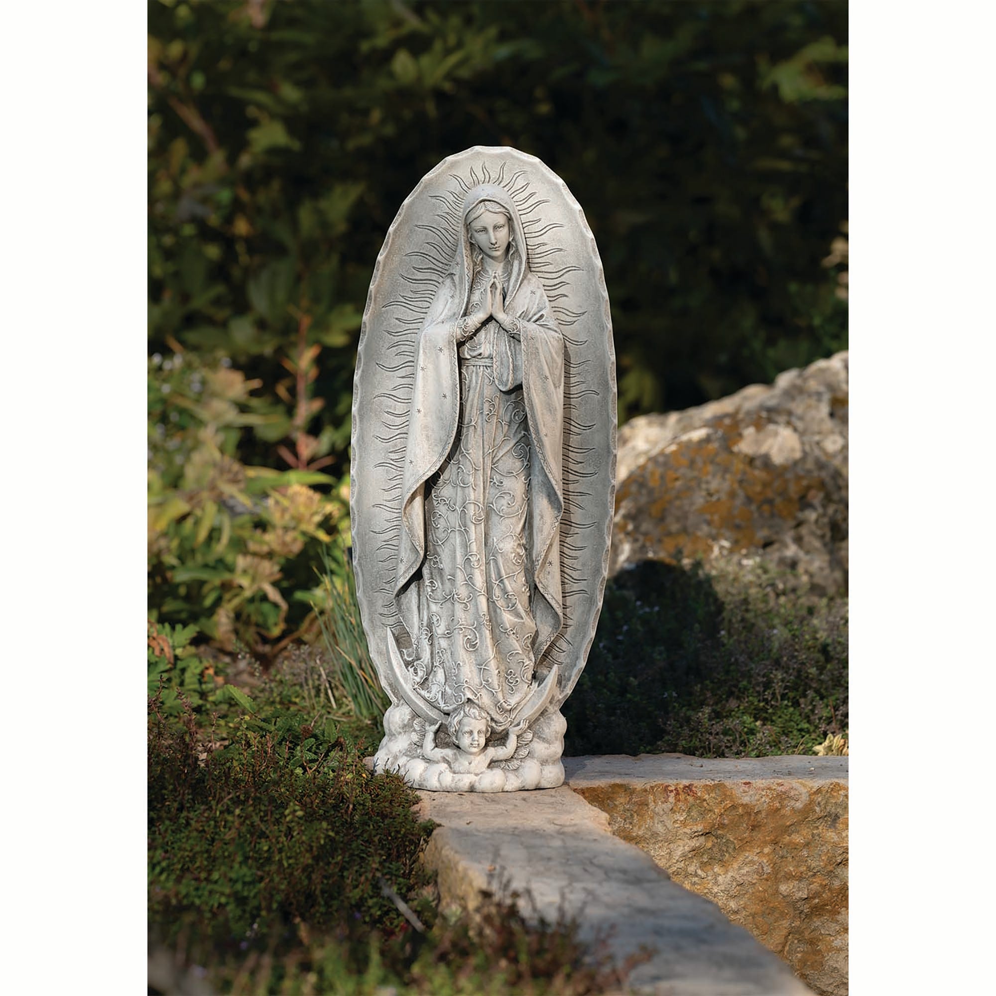 Our Lady of Guadalupe Garden Statue - 18.75"