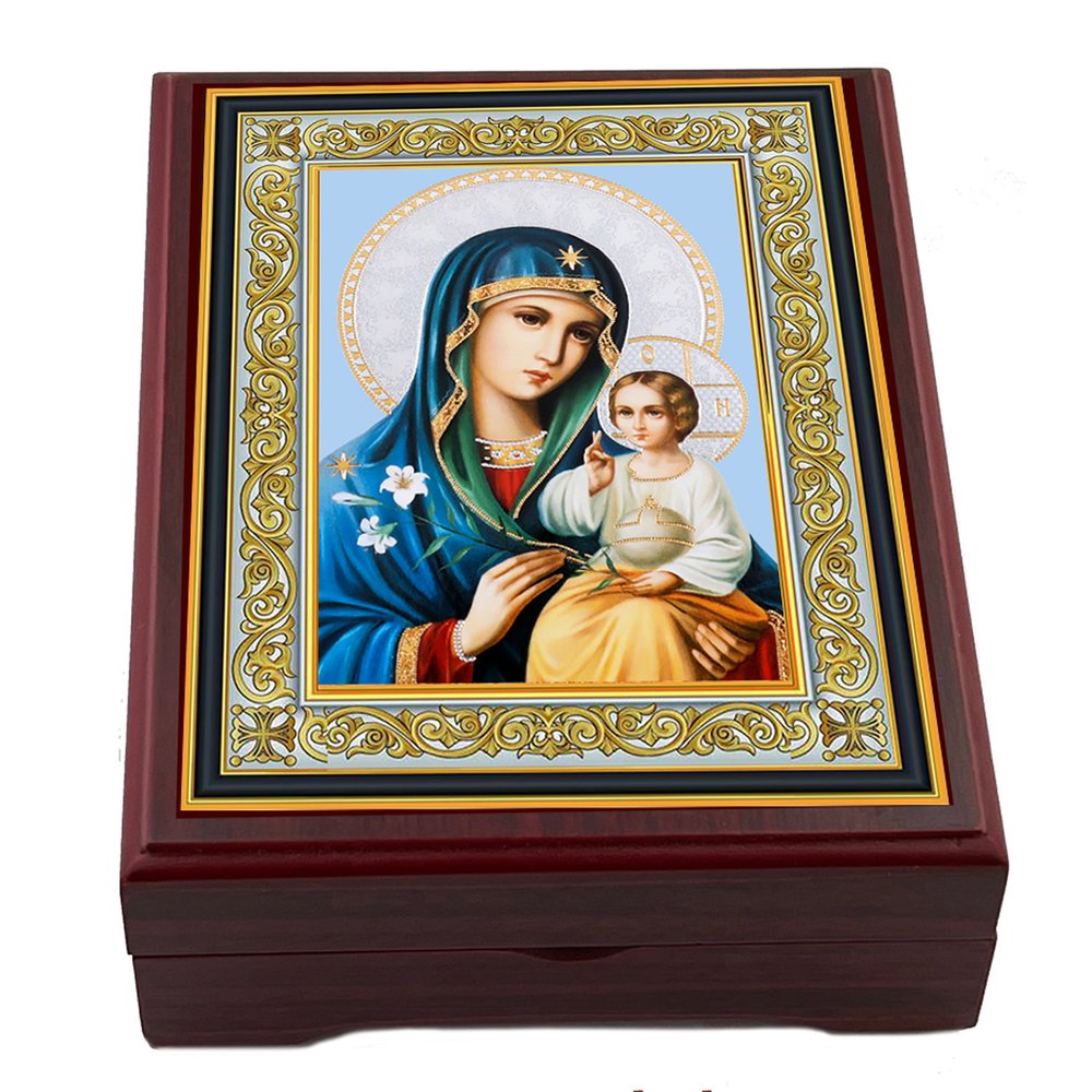 Eternal Bloom Madonna Wood Keesake Box