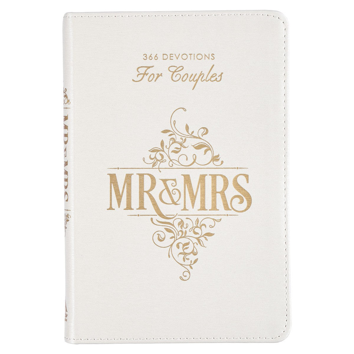 Mr. & Mrs. - 366 Devotions for Couples - White Faux Leather