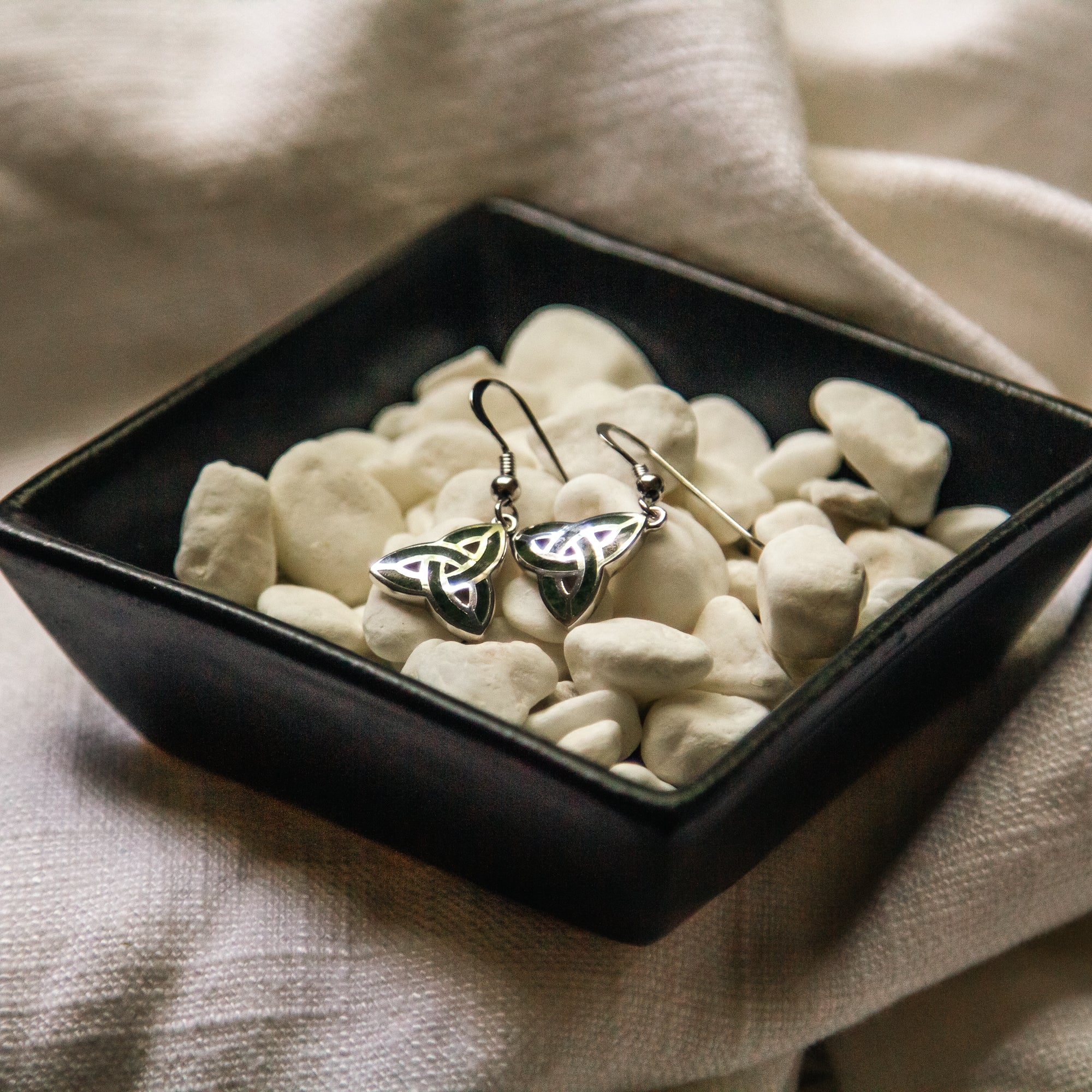 Sterling Silver Connemara Trinity Knot Earrings