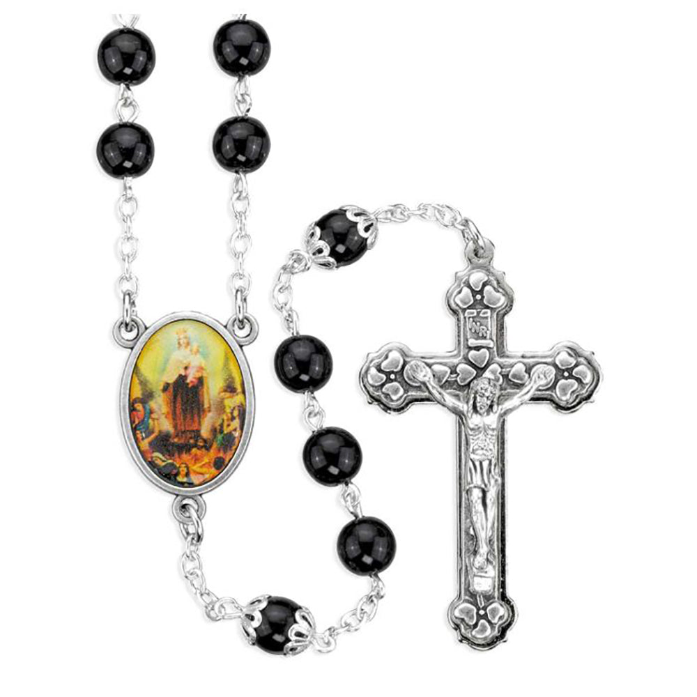 Black Czech Crystal 100 Requiem Rosary