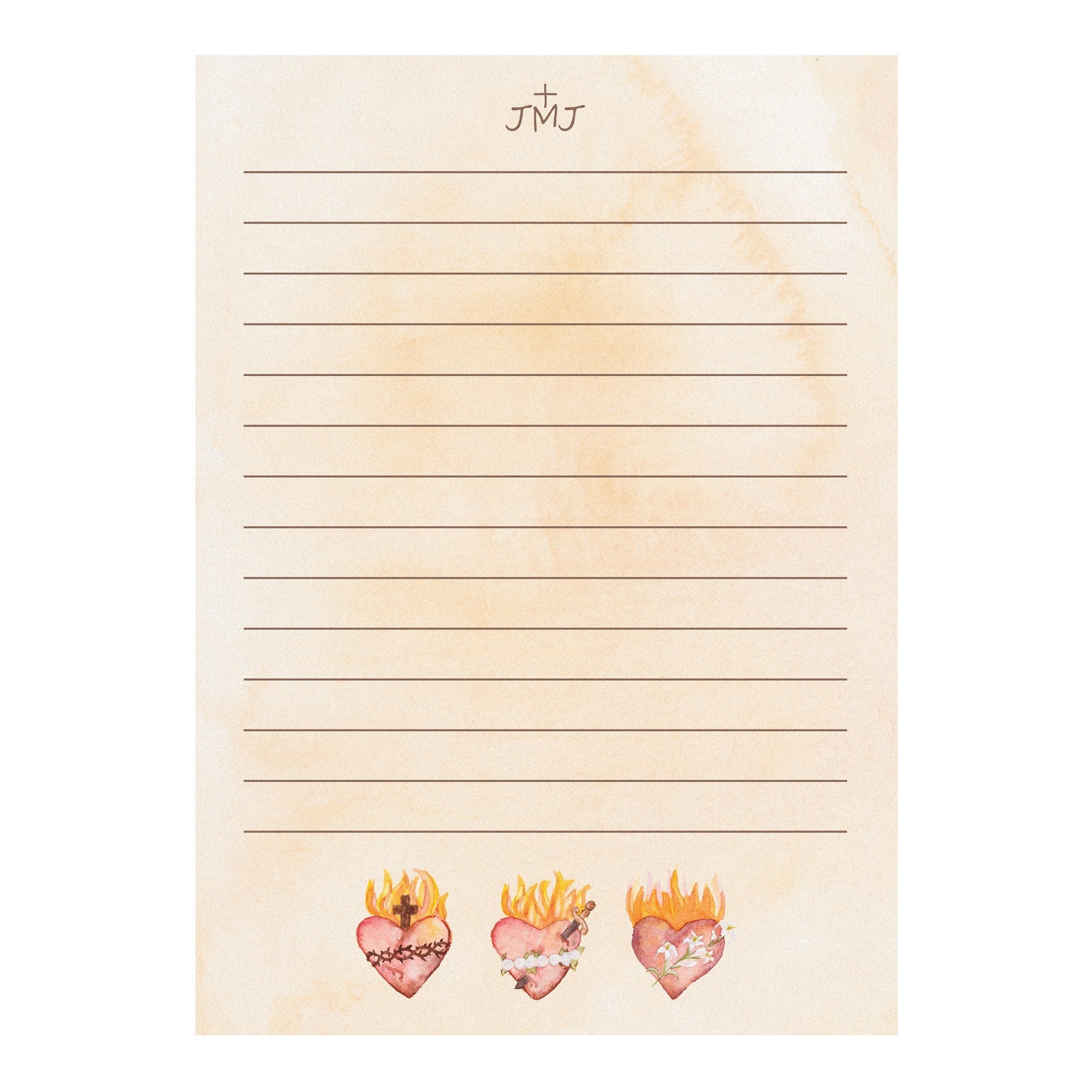 Hearts of Jesus, Mary, and Joseph Notepad