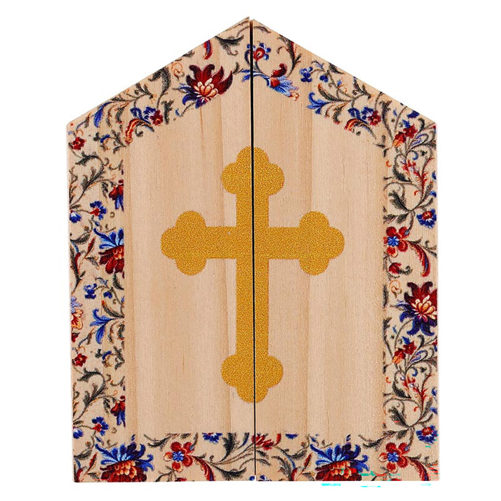 St. Michael Miniature Wooden Triptych