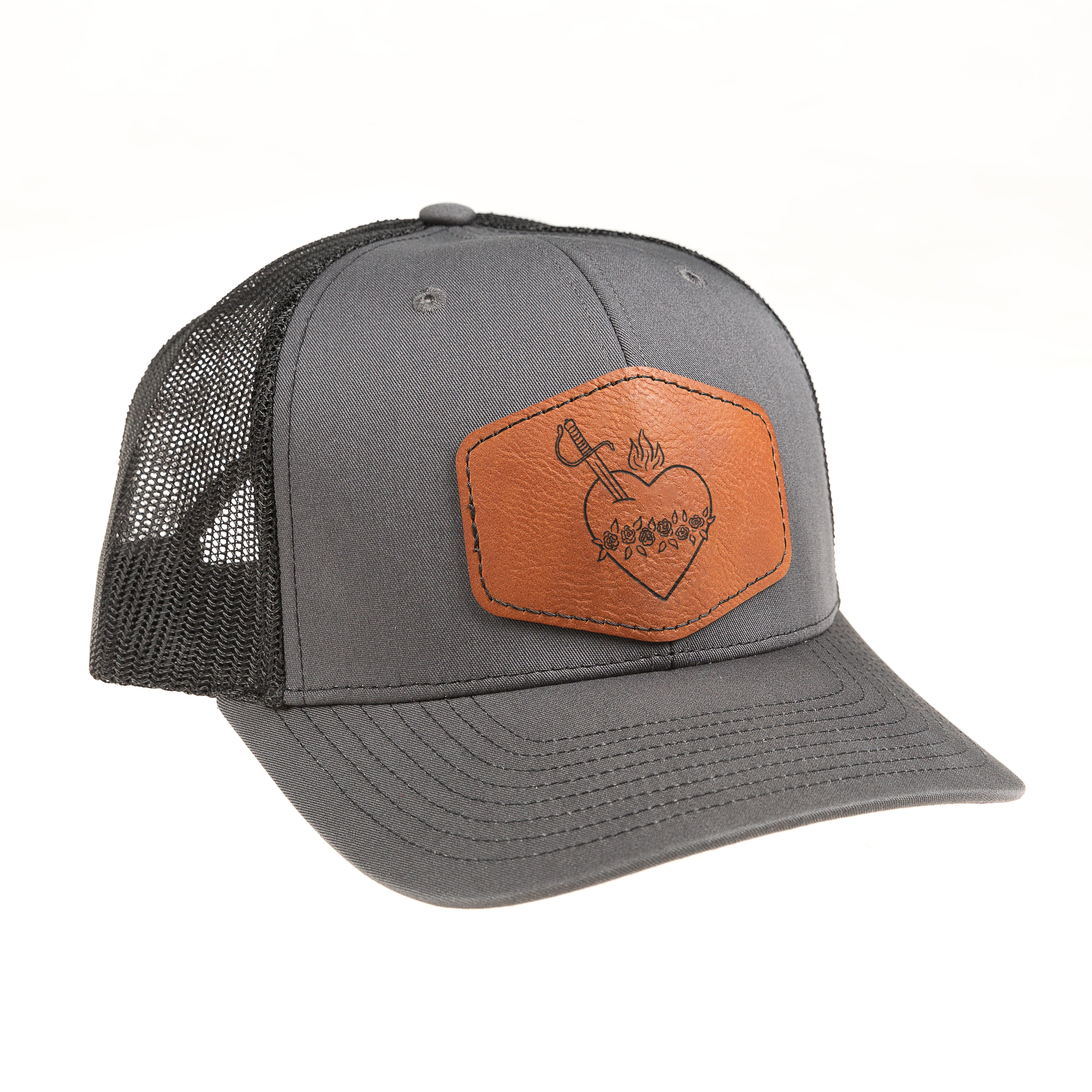 Immaculate Heart Leather Patch Ball Cap