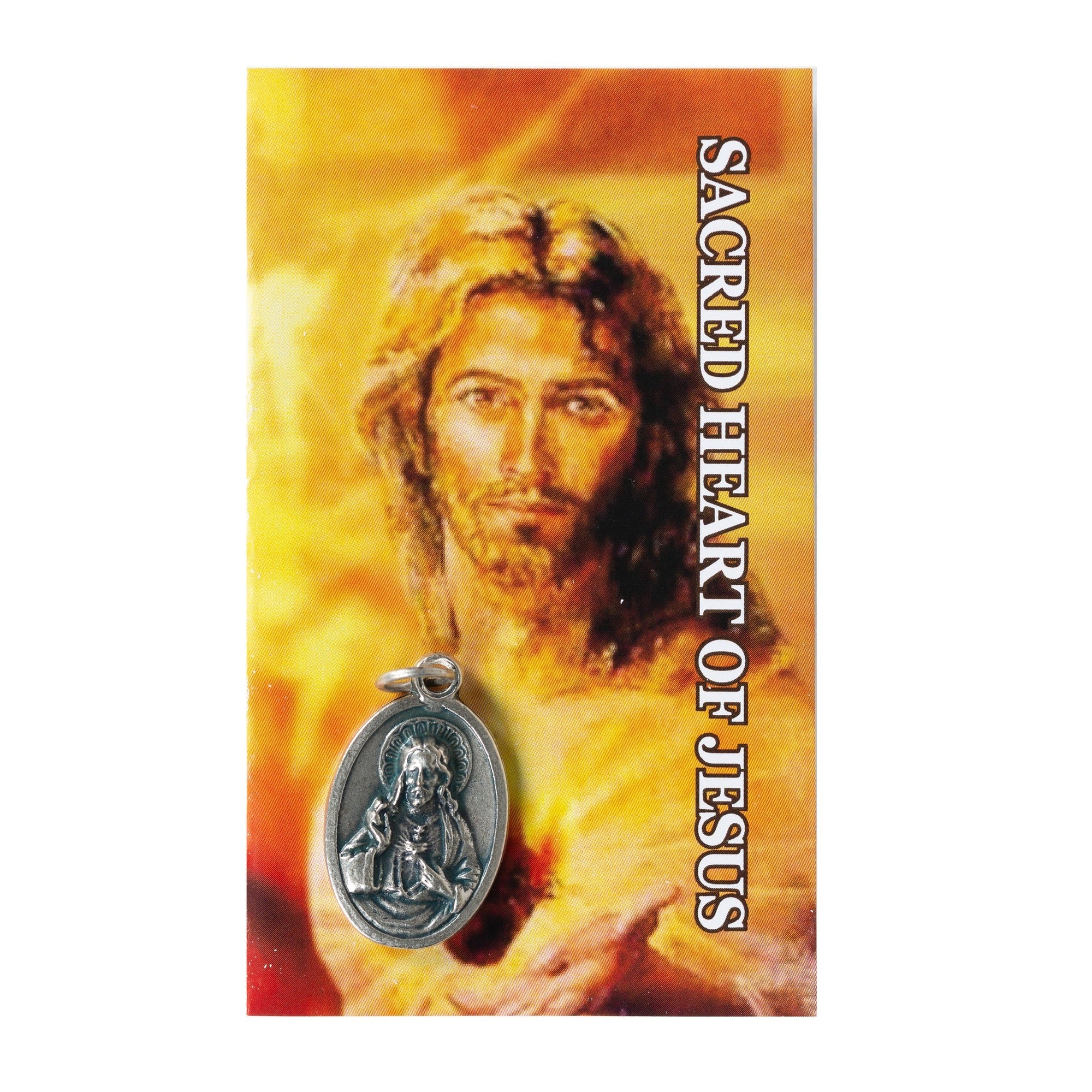 Sacred Heart Medal and Prayer Card