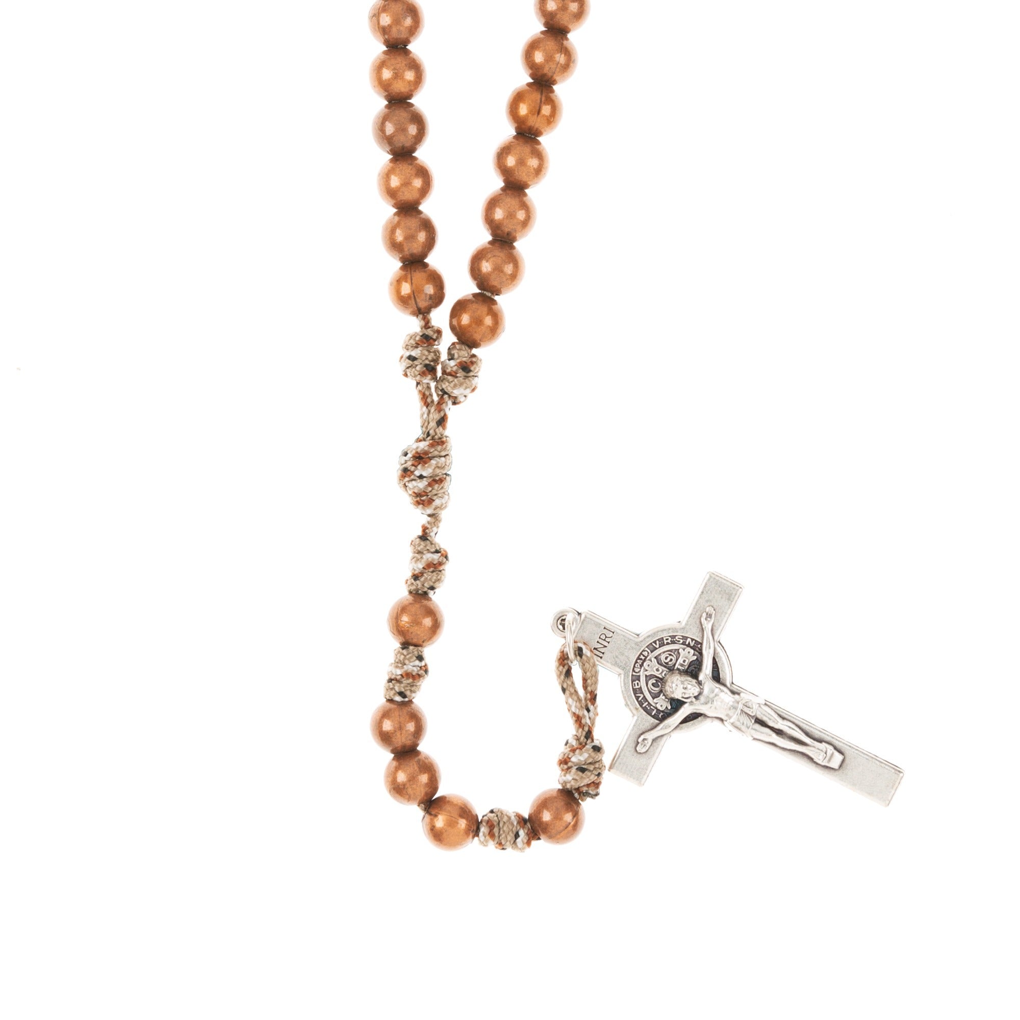 Copper St. Benedict Paracord Rosary