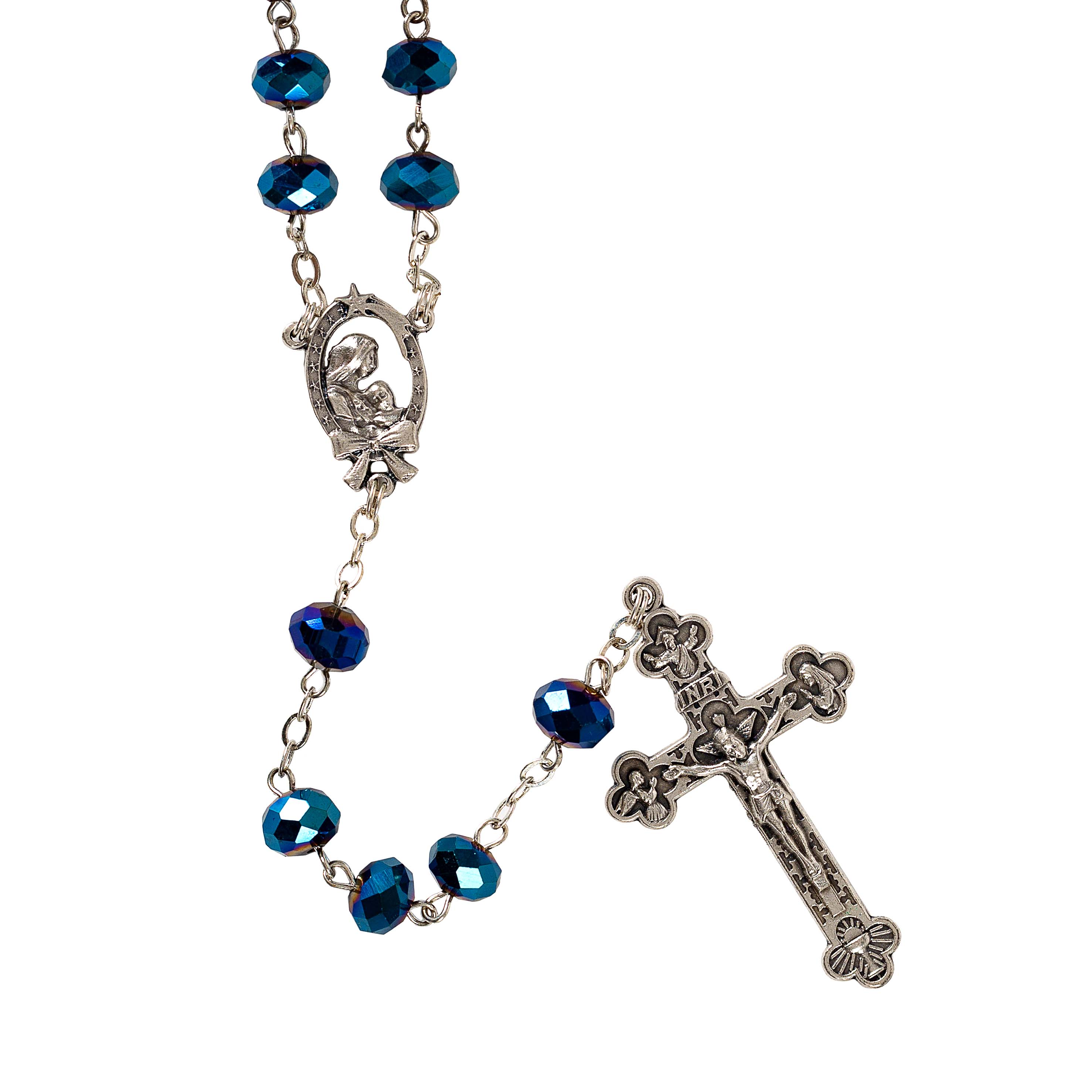 Midnight Blue Crystal Rosary
