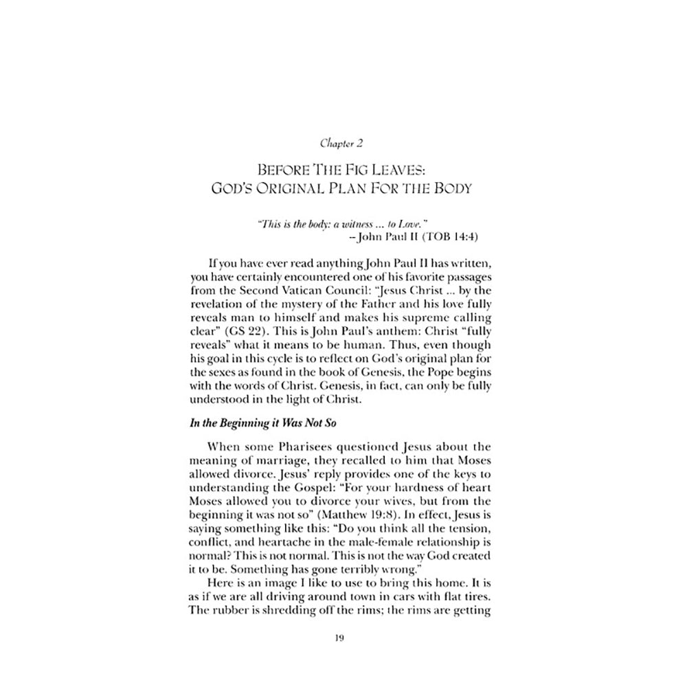 Theology of the Body for Beginners