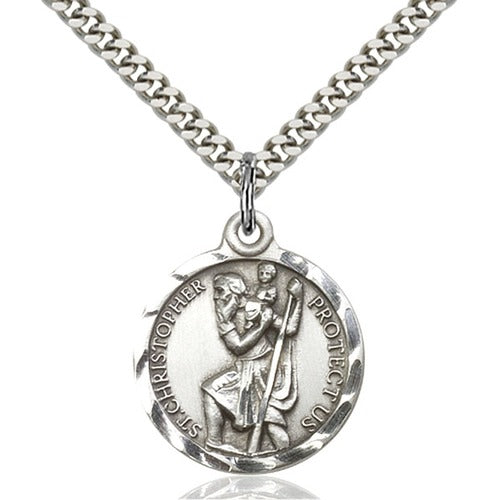 Sterling Silver St. Christopher Pendant - 2509421