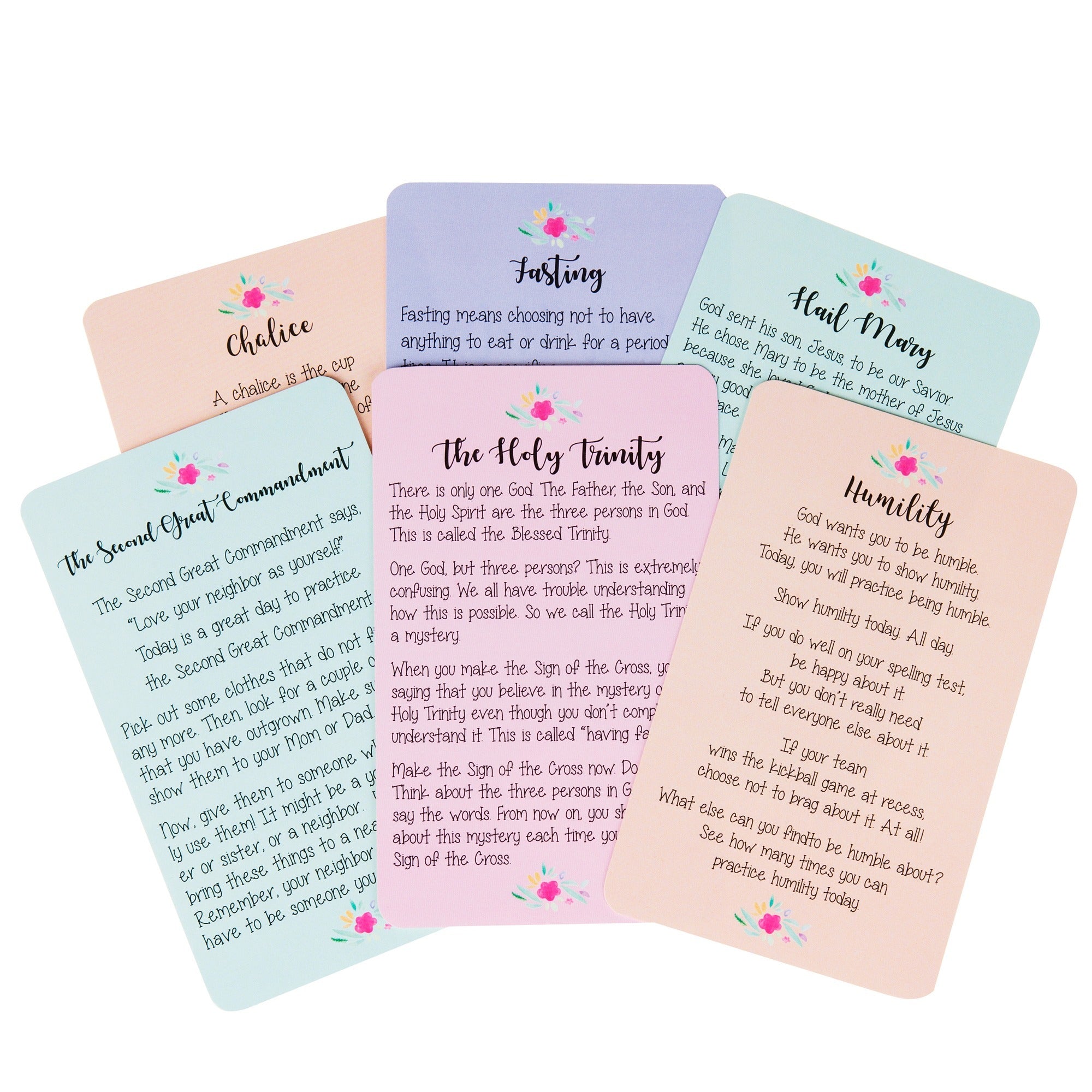 First Communion Preparation Cards - Girls