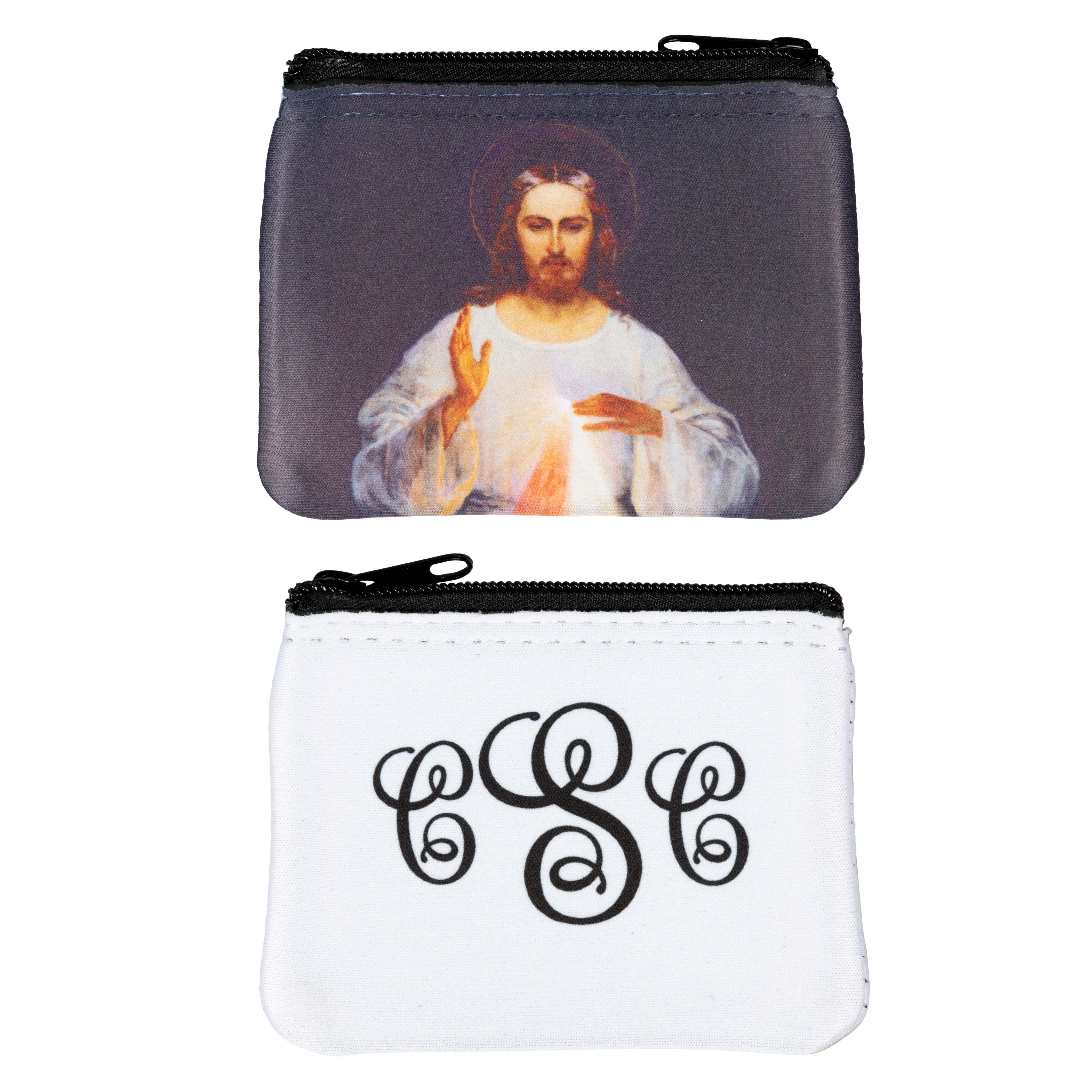 Personalized Divine Mercy Rosary Pouch
