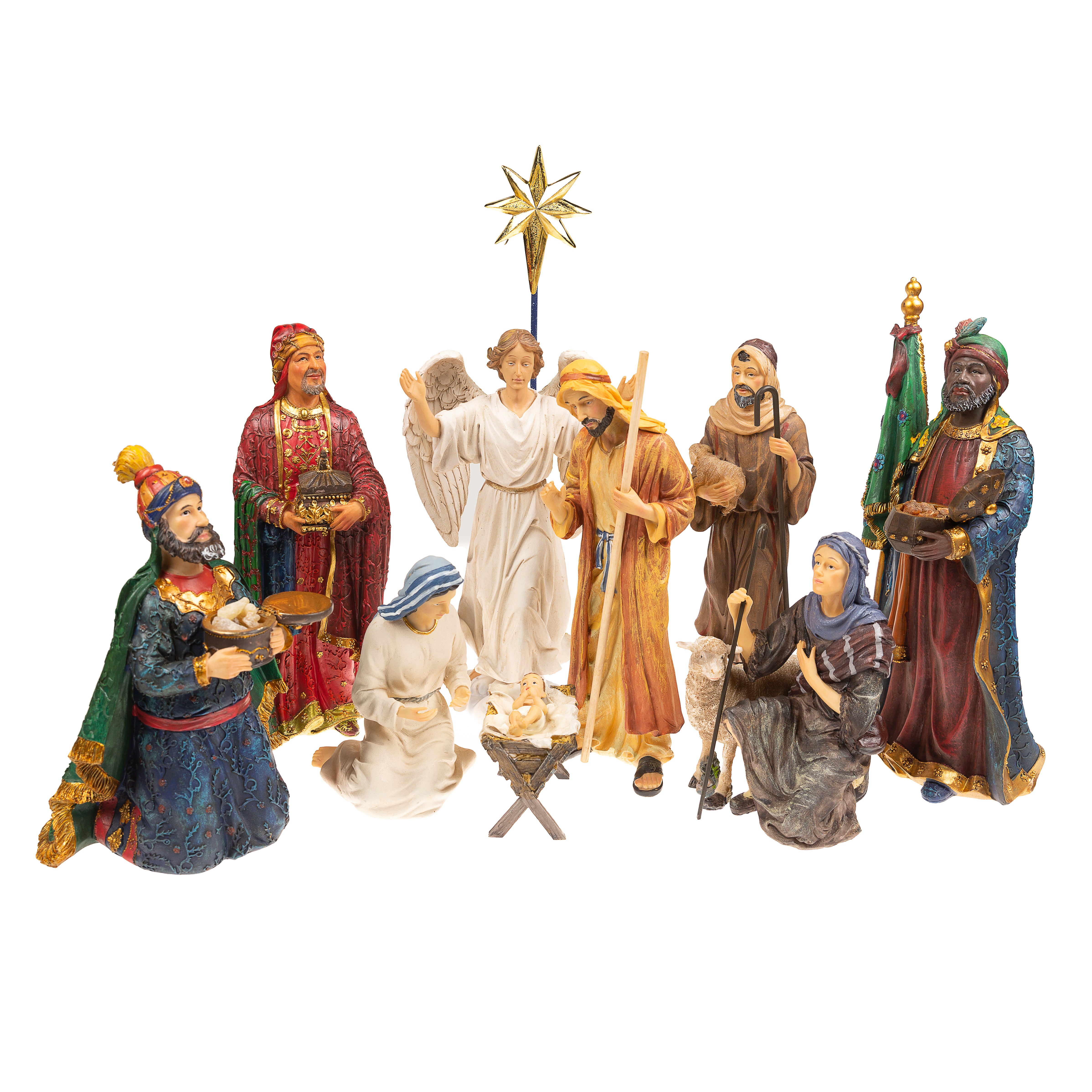 11-Piece Real Life Nativity - 14" Scale