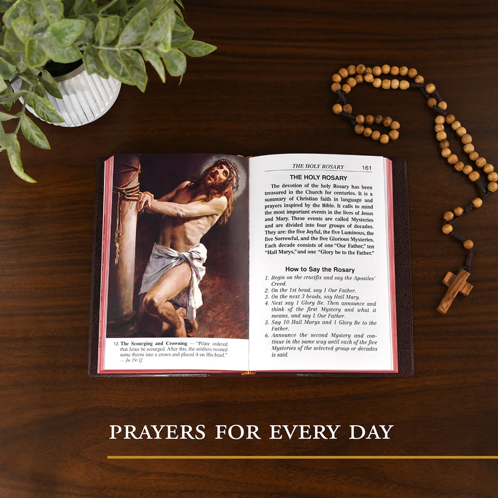 Catholic Book of Prayers Large Print (Green Imitation Leather)