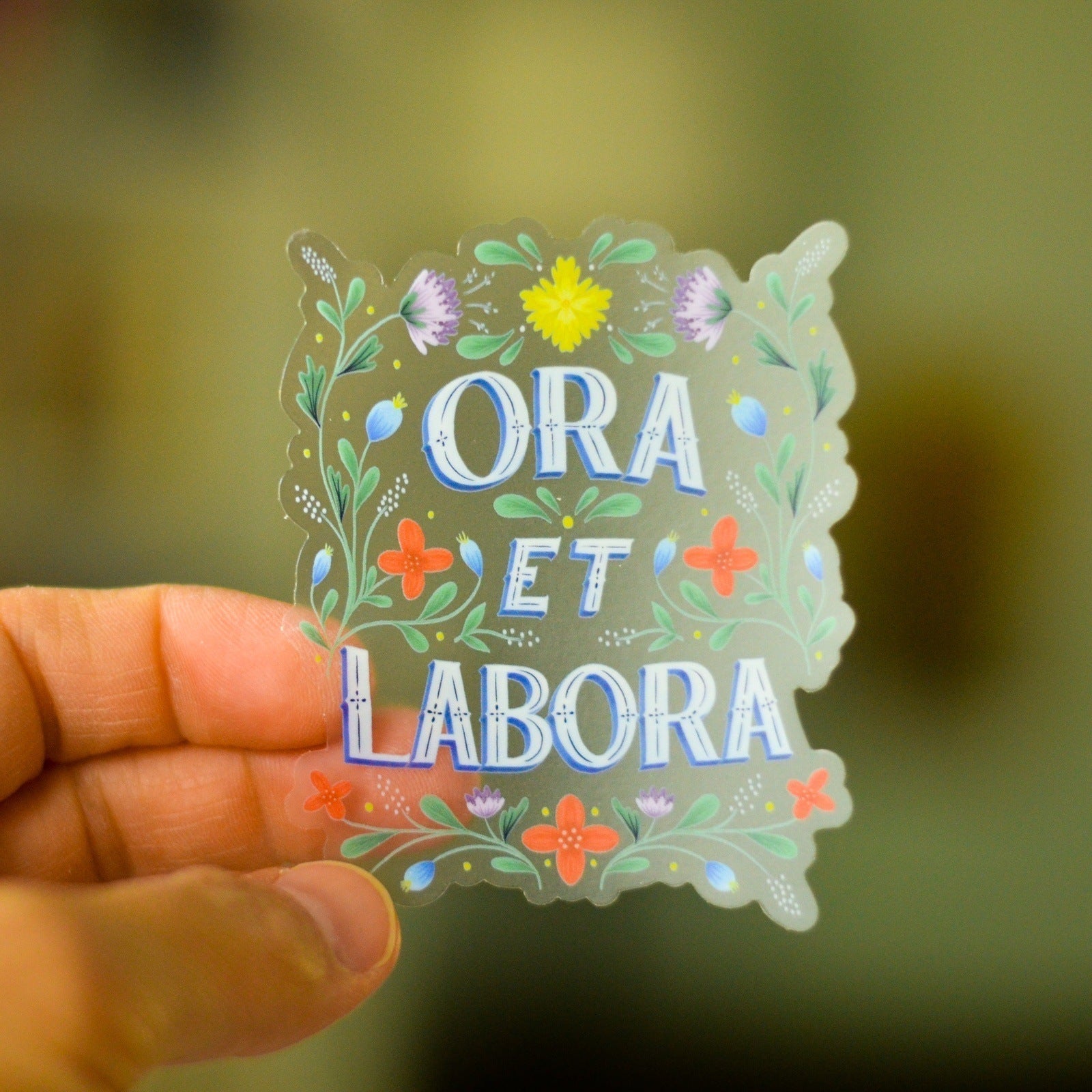 Ora Et Labora Vinyl Sticker