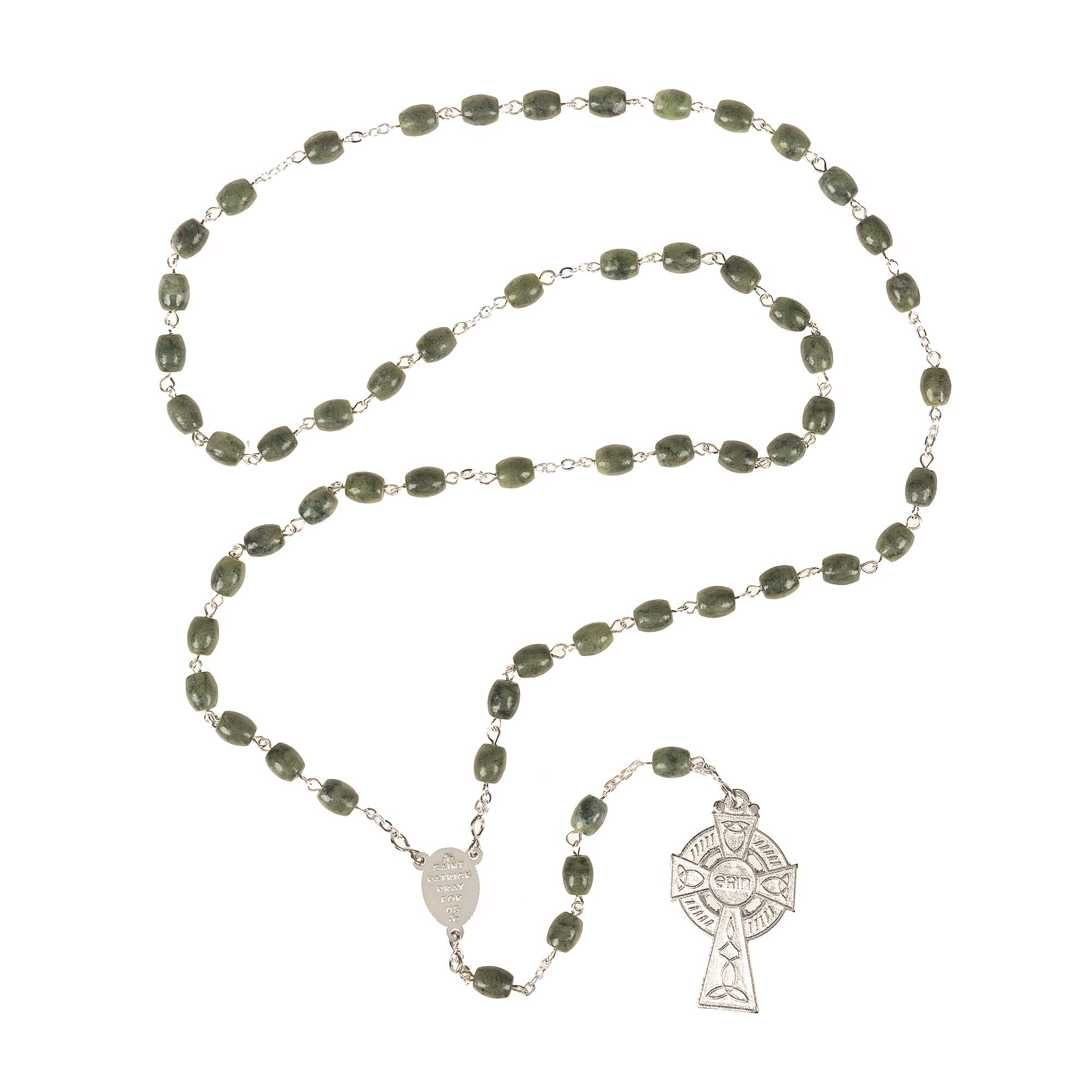 Connemara Marble Oval Bead Rosary