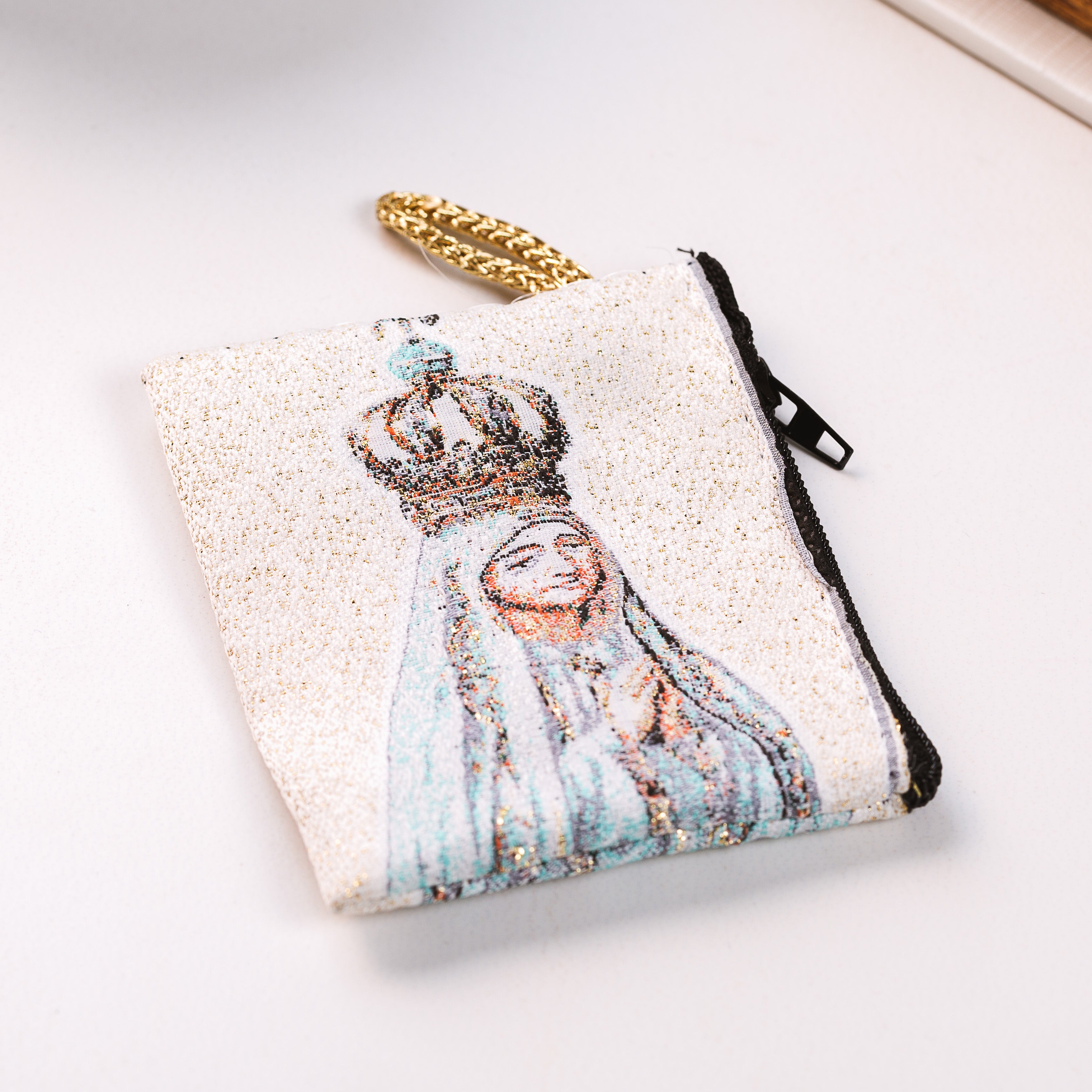 Queen of Fatima Rosary Pouch